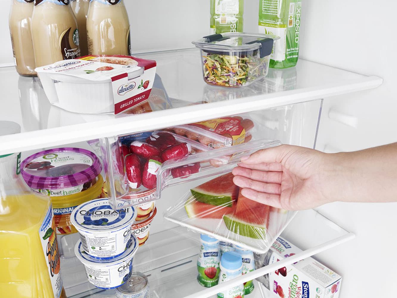 Refrigerador congelador superior de 19.1 pies cúbicos de Whirlpool (Acero metálico resistente a huellas dactilares) WRT519SZDG