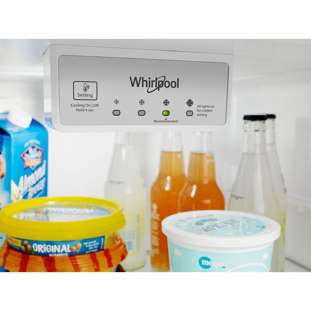 Refrigerador congelador superior de 19.1 pies cúbicos de Whirlpool (Acero metálico resistente a huellas dactilares) WRT519SZDG