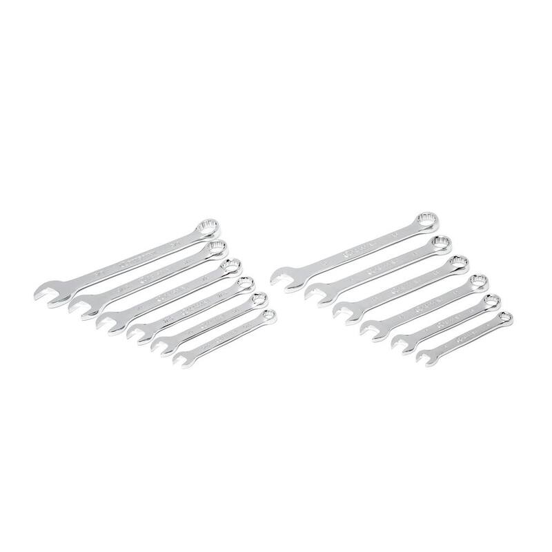 Juego de herramientas mecánicas Crescent de 1/4 y 3/8 pulgadas de unidad, 6 y 12 puntos estándar y profundos SAE/Métrico con estuche (180 piezas) - CTK180