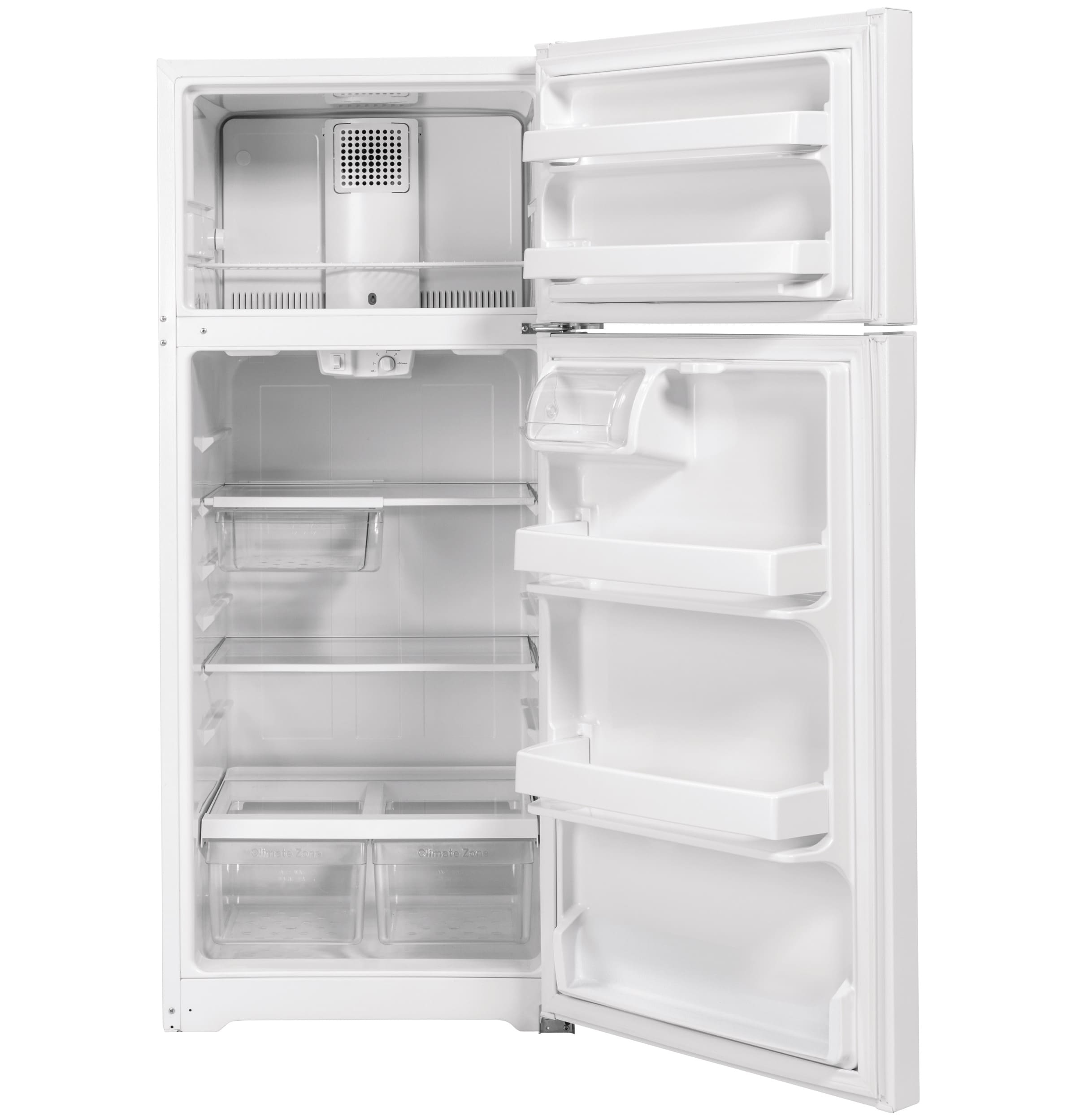 Refrigerador congelador superior de 16.6 pies cúbicos (blanco) certificado ENERGY STAR