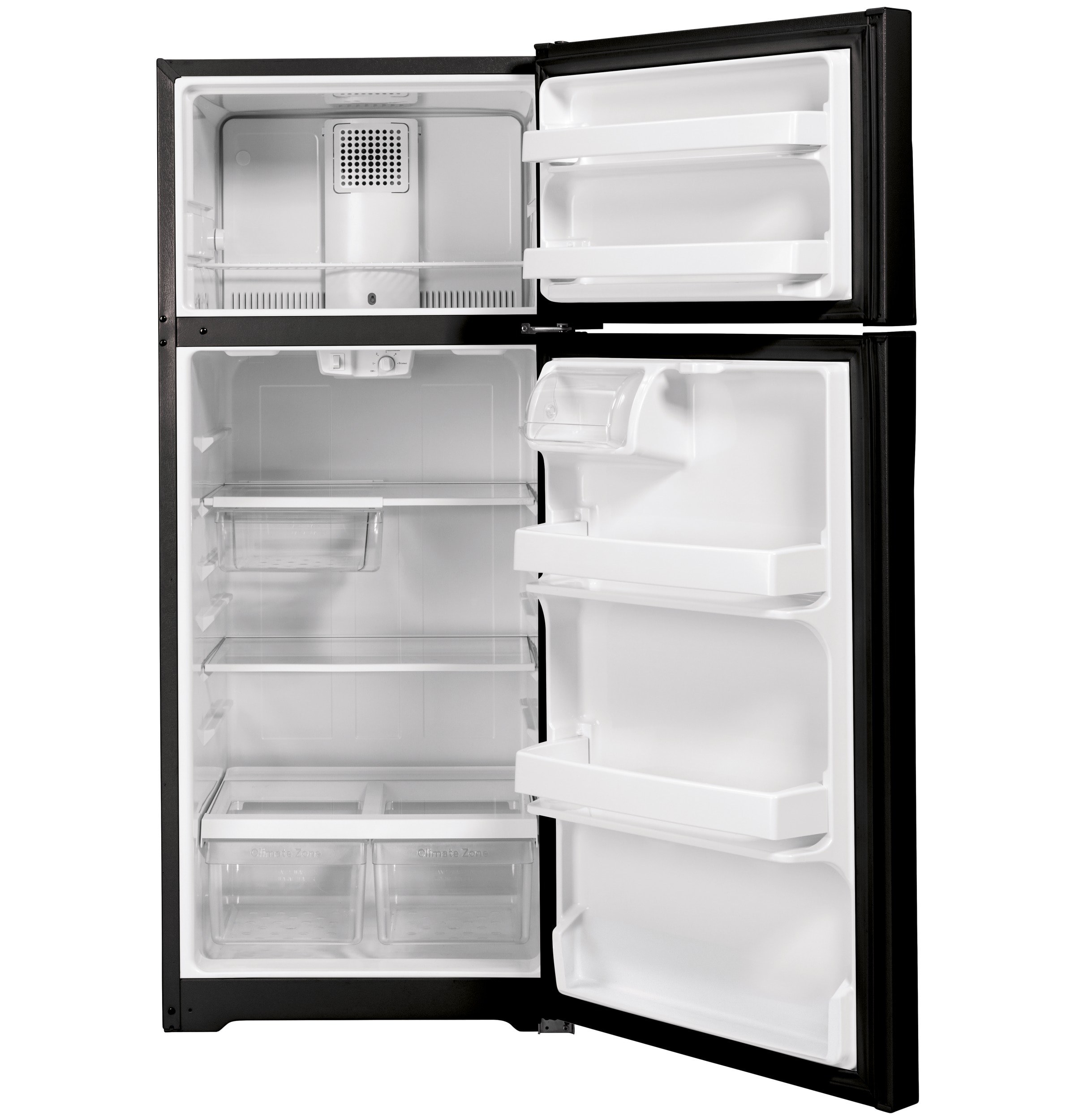 Refrigerador de 16.6 pies cúbicos con congelador superior (Negro) Certificación ENERGY STAR