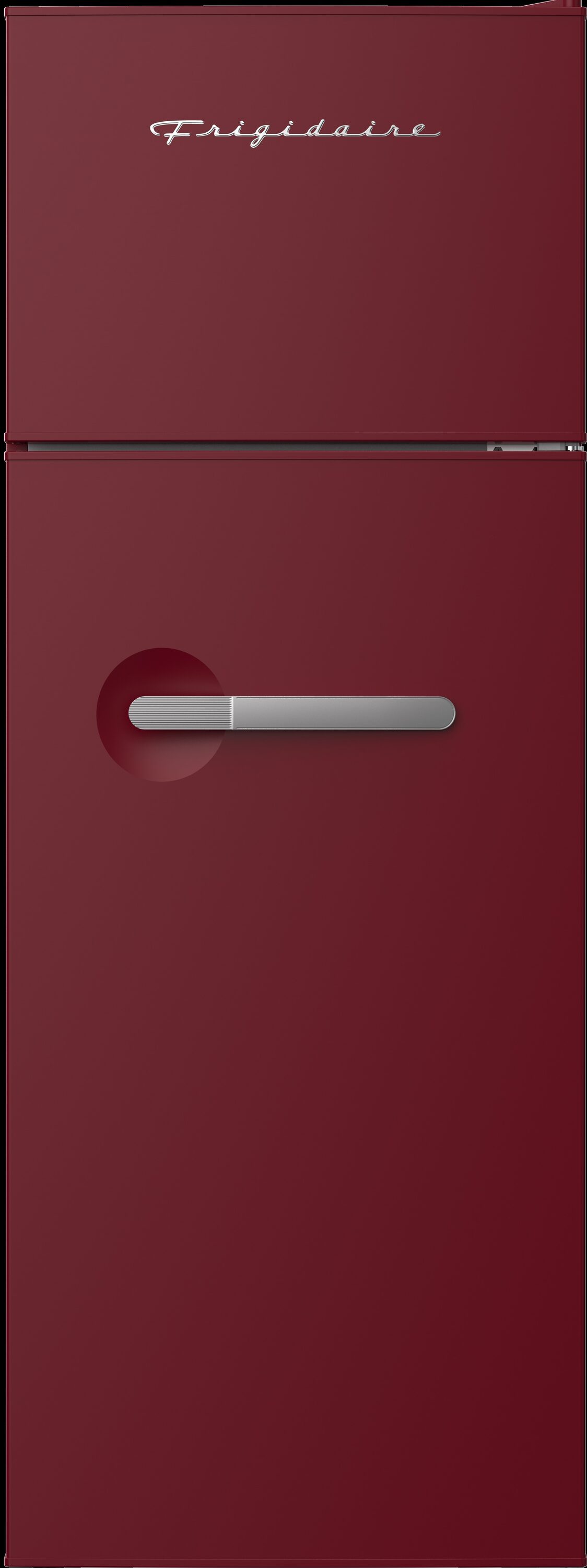 Refrigerador Frigidaire de 7.5 pies cúbicos con congelador superior de profundidad de mostrador (rojo) EFR768-MERLOT