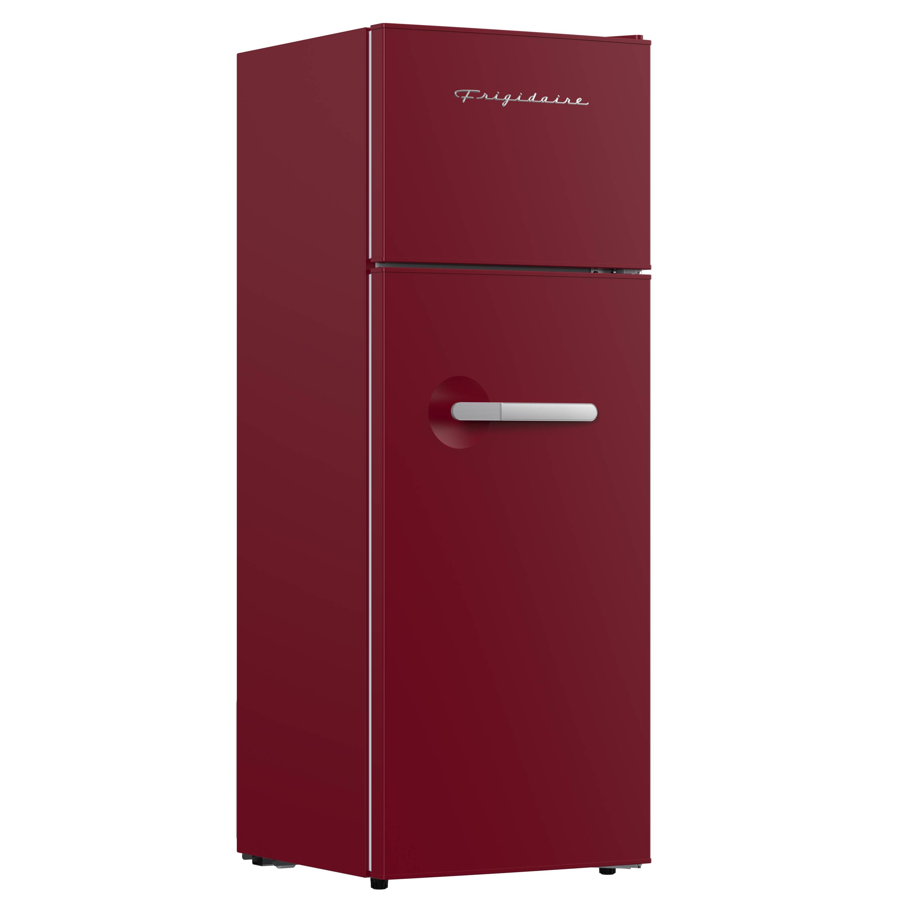 Refrigerador Frigidaire de 7.5 pies cúbicos con congelador superior de profundidad de mostrador (rojo) EFR768-MERLOT