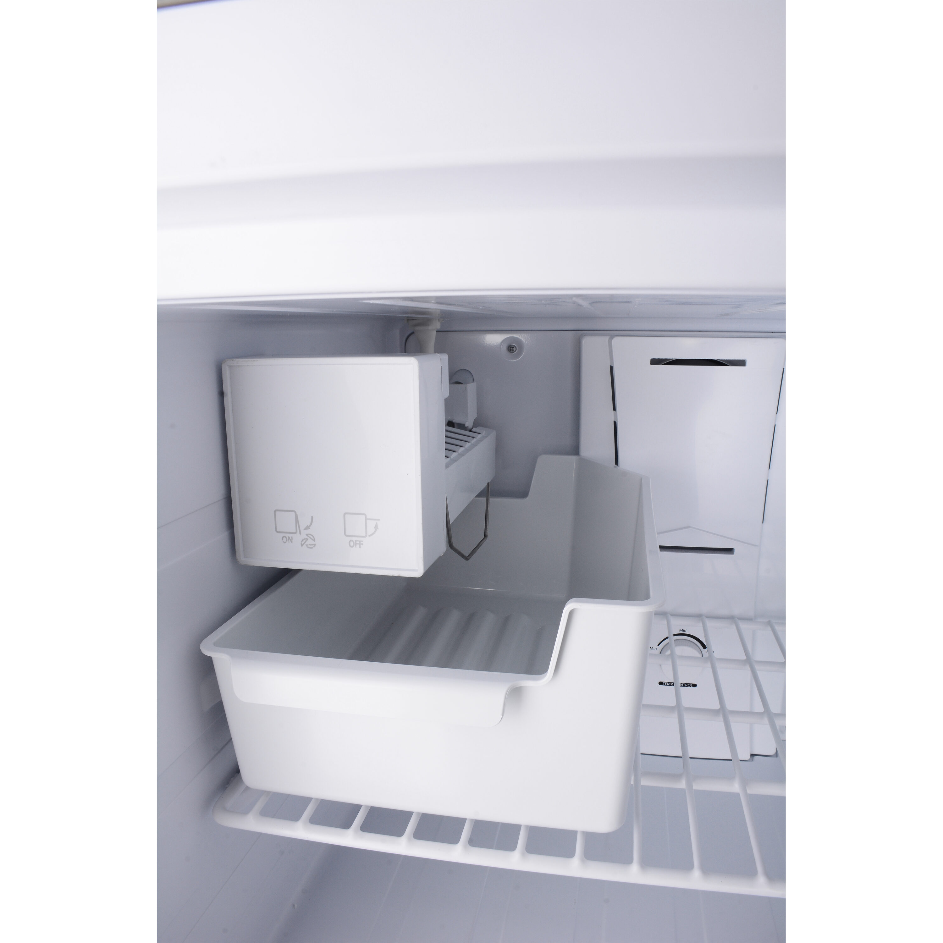 Refrigerador de 21 pies cúbicos con puerta reversible y fabricador de hielo integrado, congelador superior, certificado ENERGY STAR TMRI 210 S (Acero inoxidable)