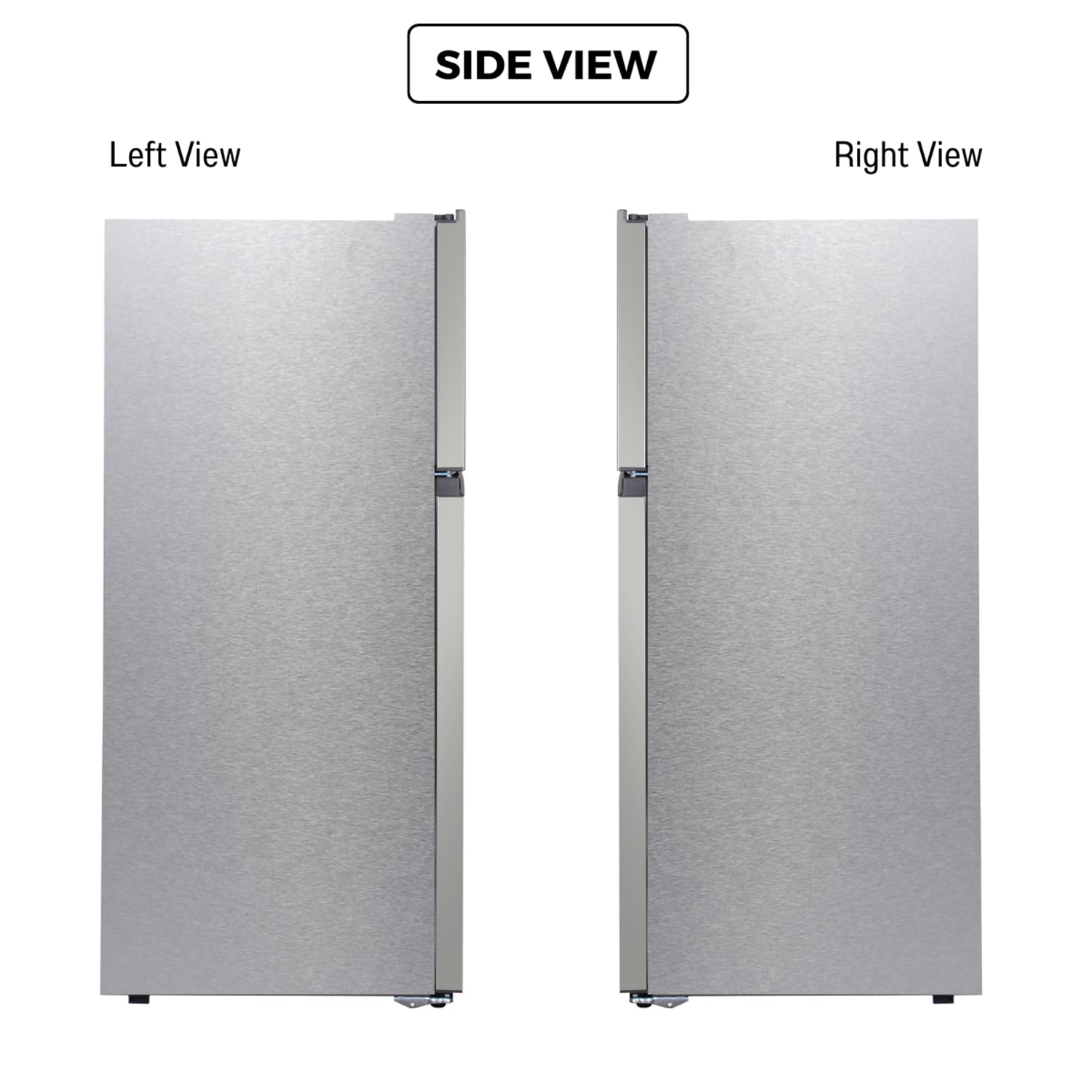 Refrigerador de 21 pies cúbicos con puerta reversible y fabricador de hielo integrado, congelador superior, certificado ENERGY STAR TMRI 210 S (Acero inoxidable)