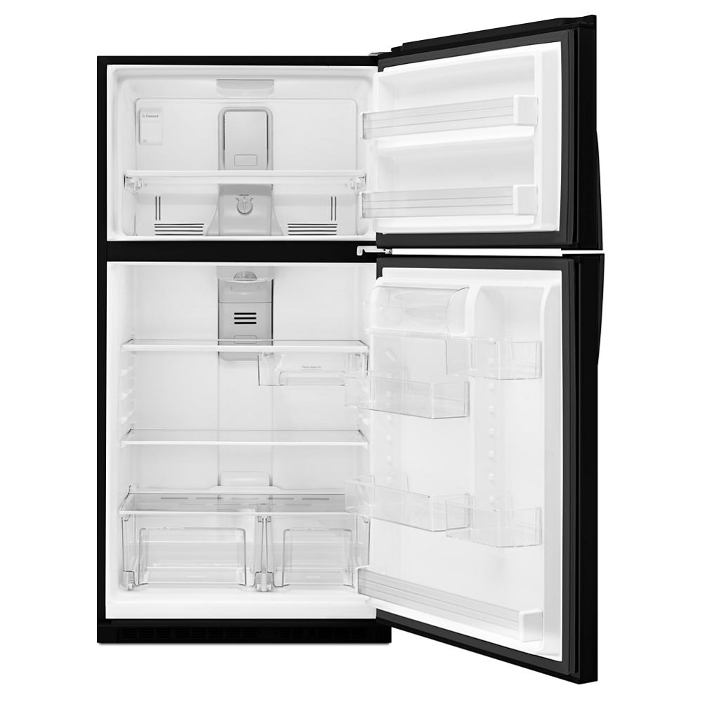 Refrigerador congelador superior de 21.3 pies cúbicos (negro) certificado ENERGY STAR de Whirlpool WRT541SZDB