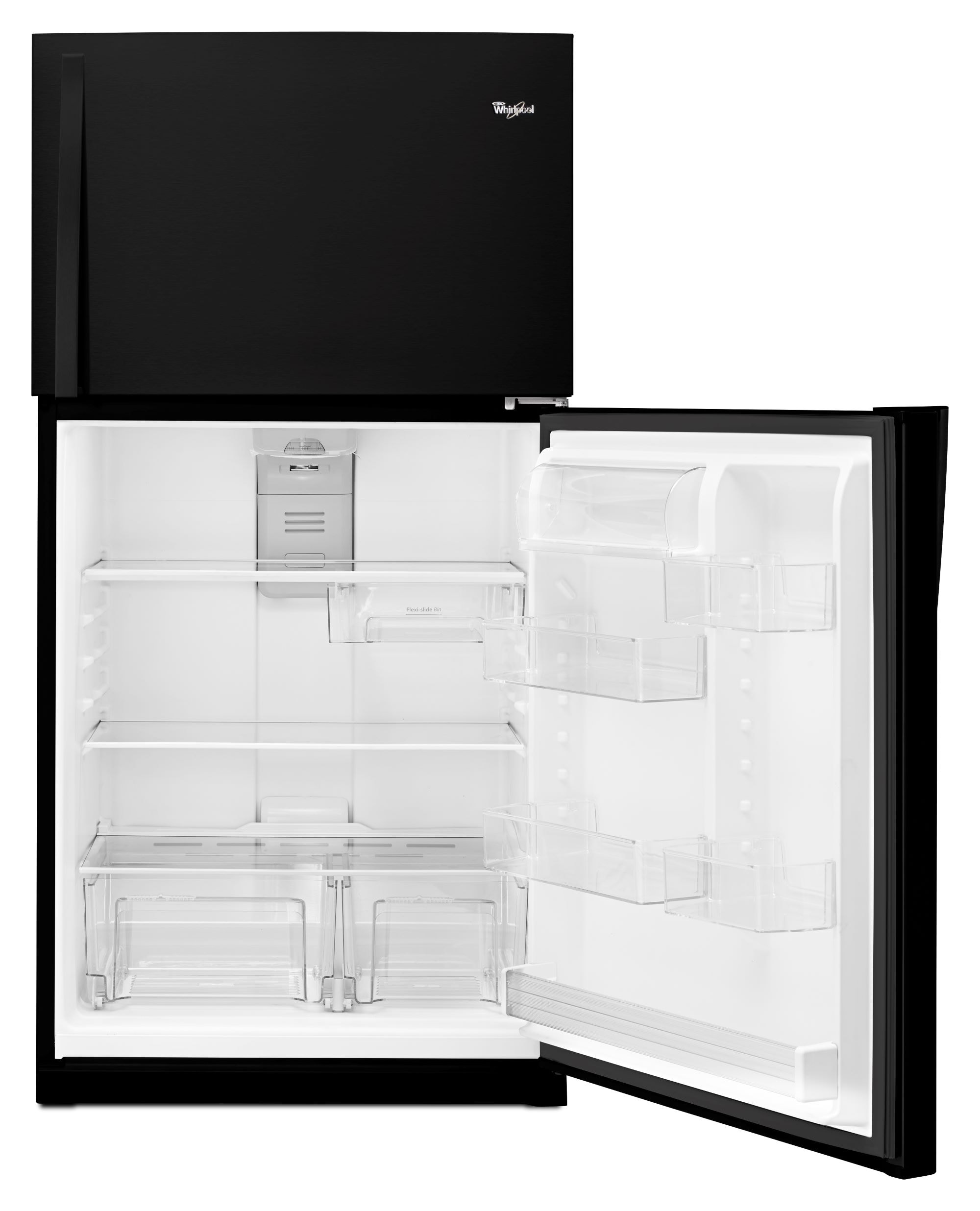 Refrigerador congelador superior de 21.3 pies cúbicos (negro) certificado ENERGY STAR de Whirlpool WRT541SZDB