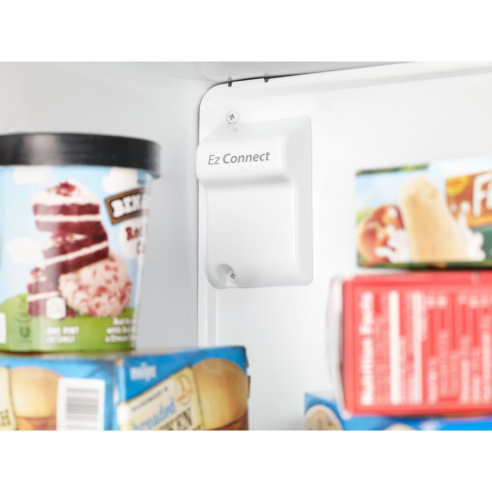 Refrigerador de 21.3 pies cúbicos con congelador superior resistente a huellas dactilares en acero inoxidable negro certificado por ENERGY STAR - Whirlpool WRT541SZHV