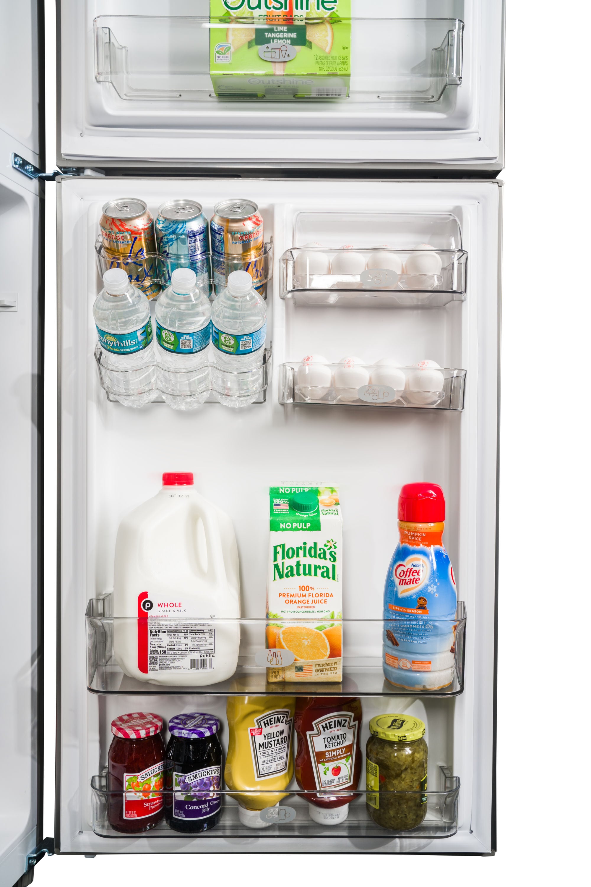 Refrigerador de congelador superior de profundidad de mostrador de 11.6 pies cúbicos Premium (Blanco)