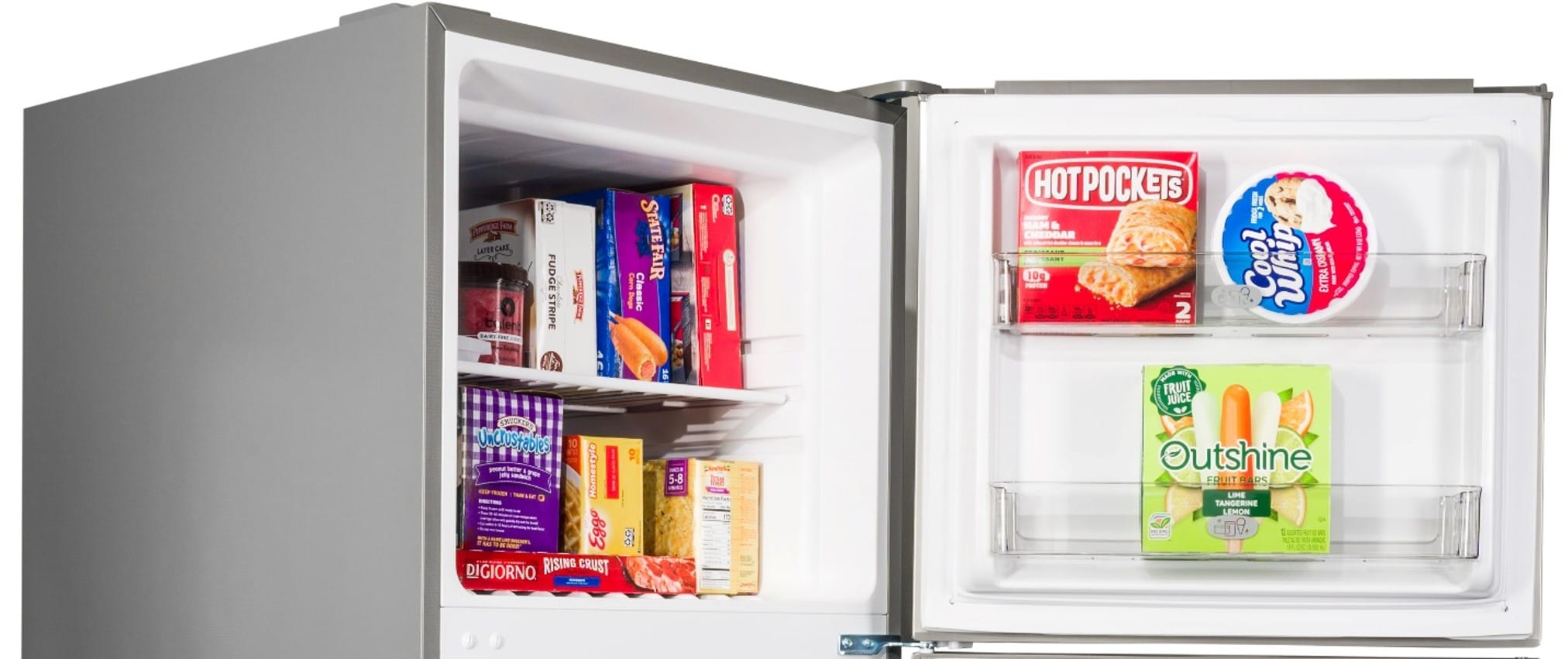 Refrigerador de congelador superior de profundidad de mostrador de 11.6 pies cúbicos Premium (Blanco)