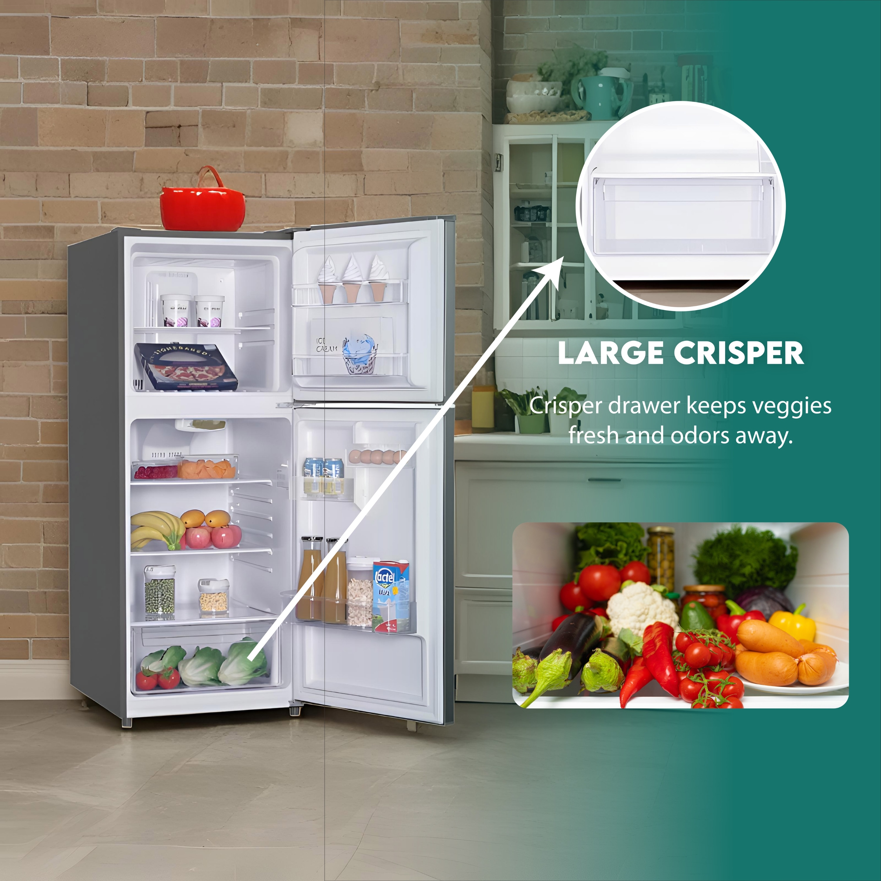 Refrigerador superior con congelador de mostrador de 10.1 pies cúbicos (Acero inoxidable) Certificado ENERGY STAR MDRF1010ESE