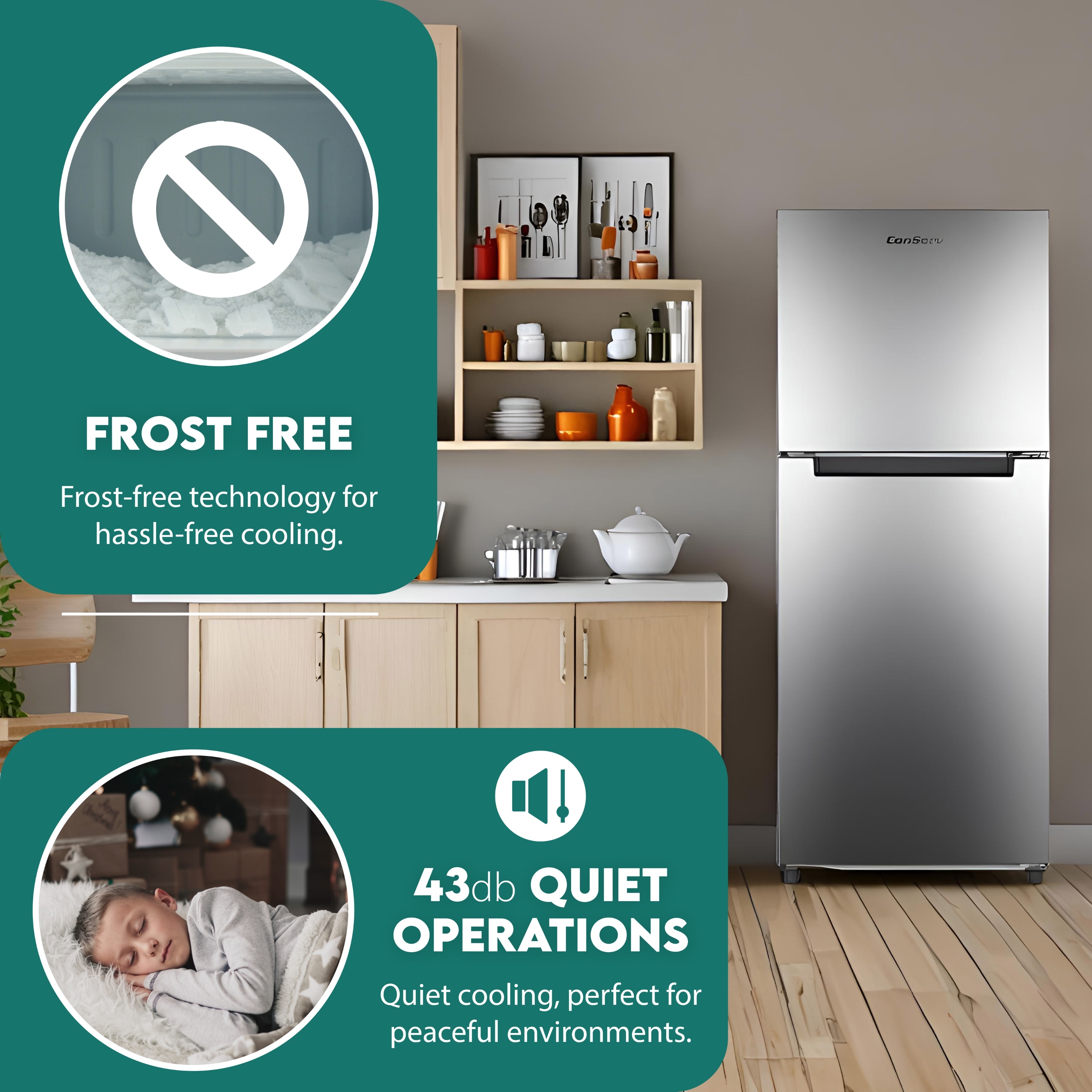 Refrigerador superior con congelador de mostrador de 10.1 pies cúbicos (Acero inoxidable) Certificado ENERGY STAR MDRF1010ESE