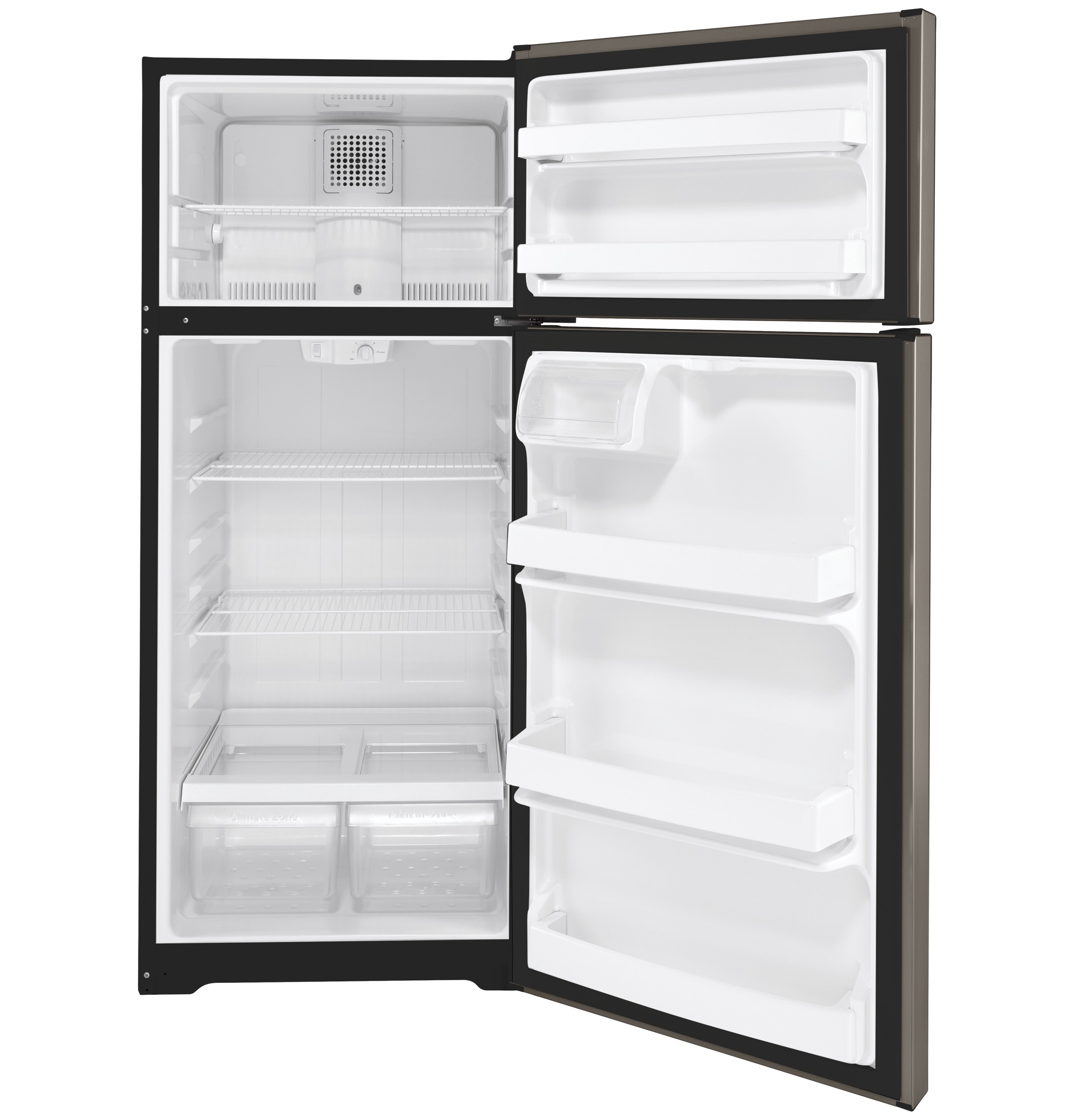 Refrigerador de 17.5 pies cúbicos con congelador superior (Plateado) Certificado ENERGY STAR