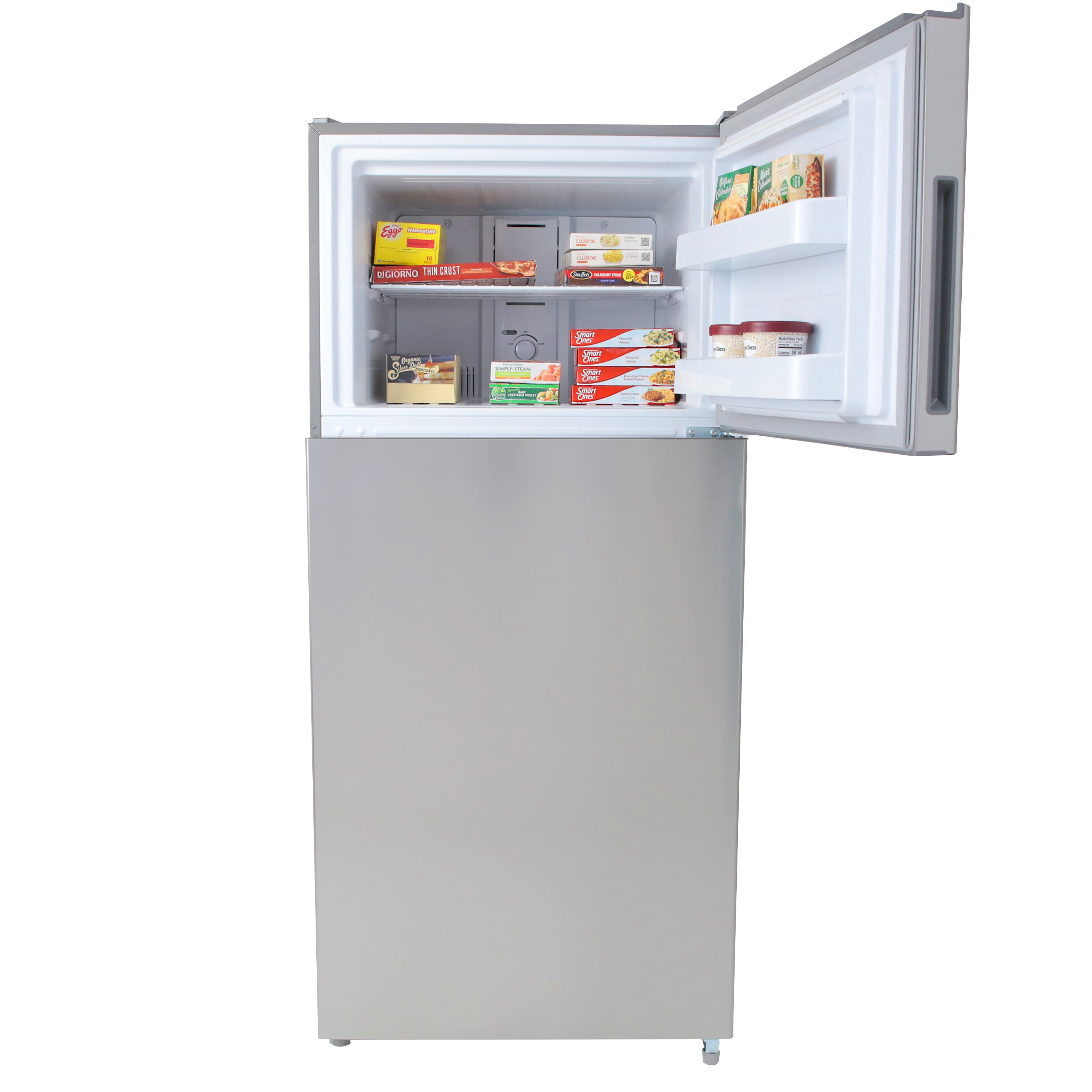 Refrigerador con congelador superior de 18 pies cúbicos (Acero inoxidable) FF18D3S-4 de Avanti