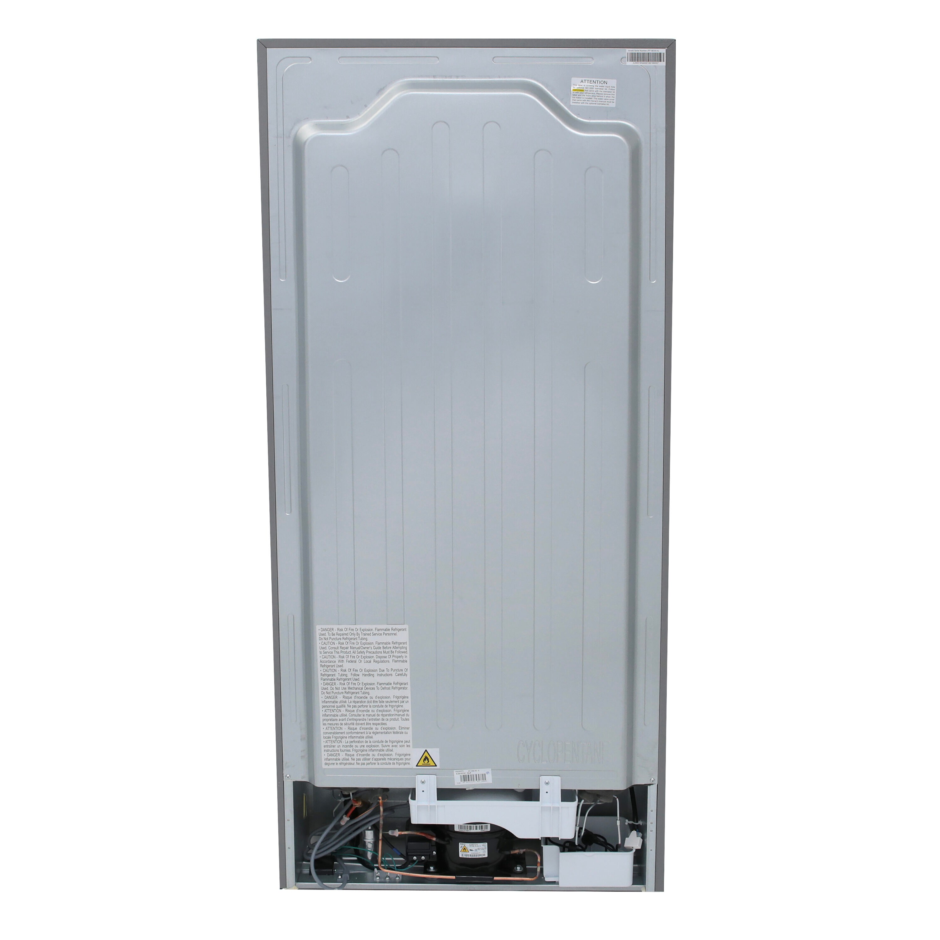 Refrigerador con congelador superior de 18 pies cúbicos (Acero inoxidable) FF18D3S-4 de Avanti