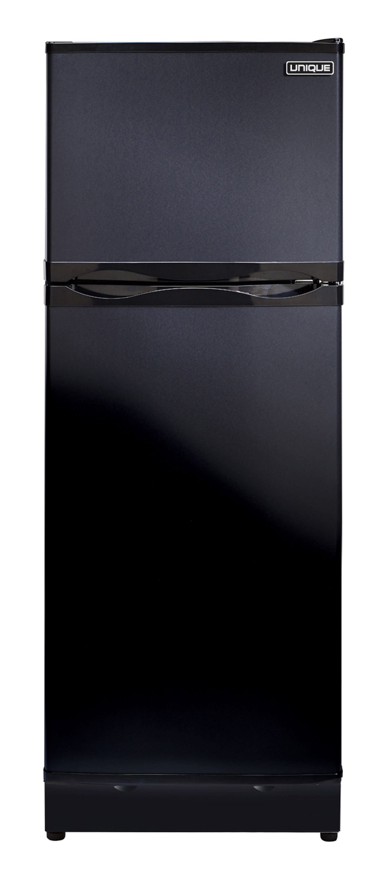 Refrigerador único sin conexión a la red de 9.7 pies cúbicos con profundidad de mostrador y congelador superior (negro/mate) UGP-10C SM B
