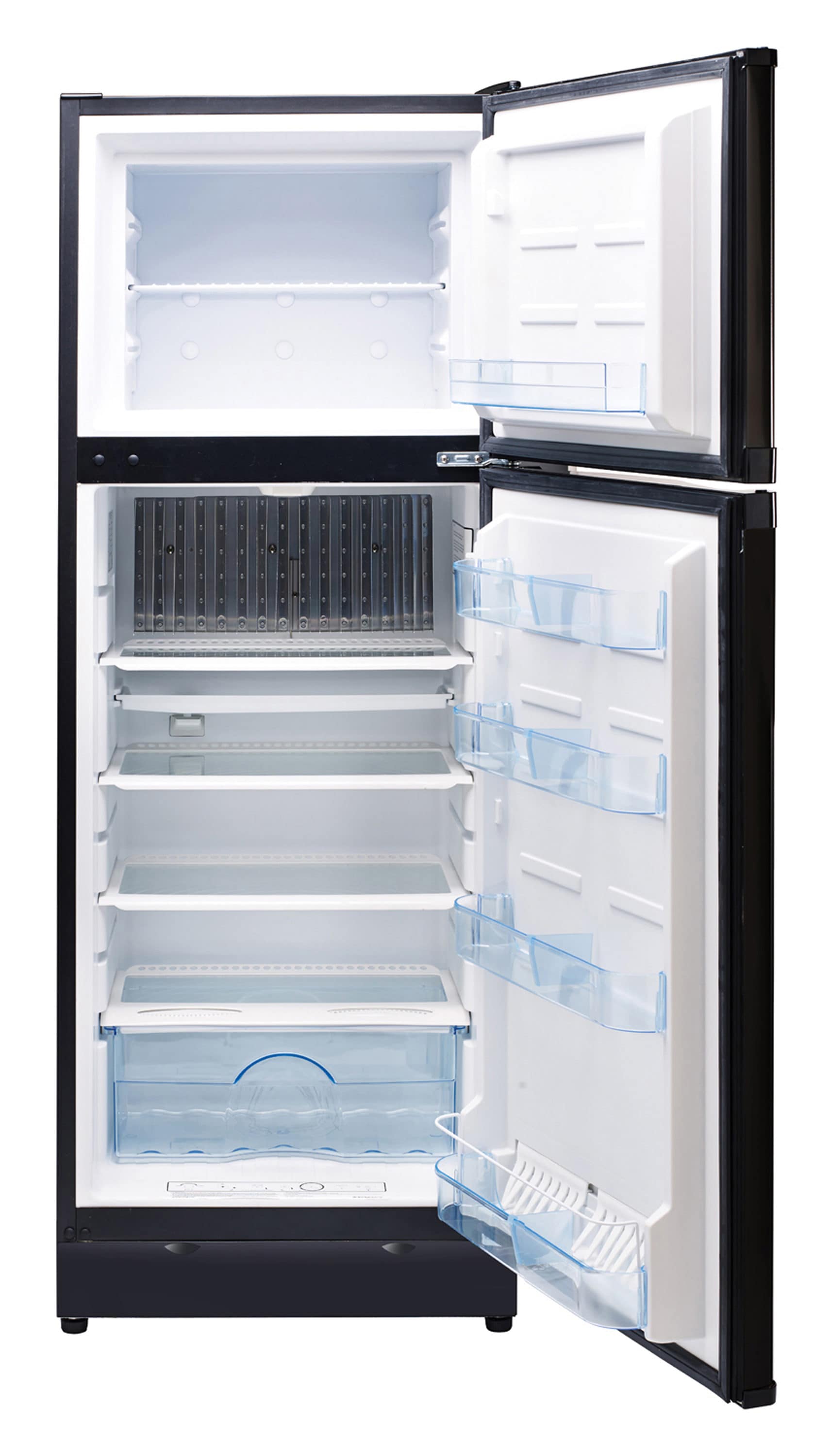 Refrigerador único sin conexión a la red de 9.7 pies cúbicos con profundidad de mostrador y congelador superior (negro/mate) UGP-10C SM B