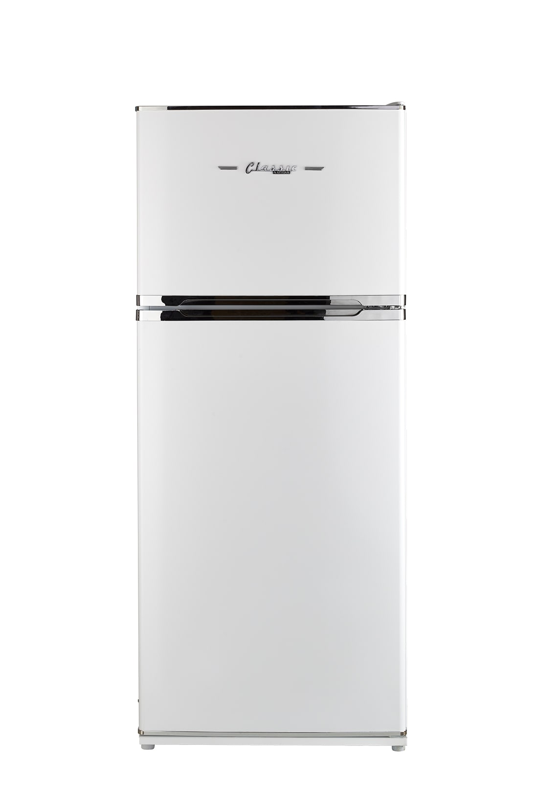 Refrigerador ÚNICO Clásico Retro de 14 pies cúbicos con congelador superior (Blanco Malvavisco) UGP-385L W
