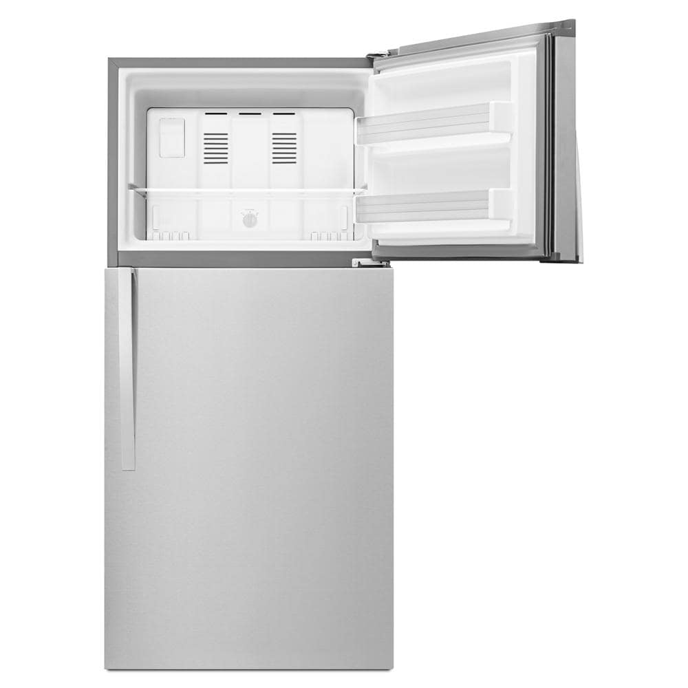 Refrigerador congelador superior de 19.1 pies cúbicos de Whirlpool (Acero Inoxidable Monocromático) Certificado ENERGY STAR WRT549SZDM