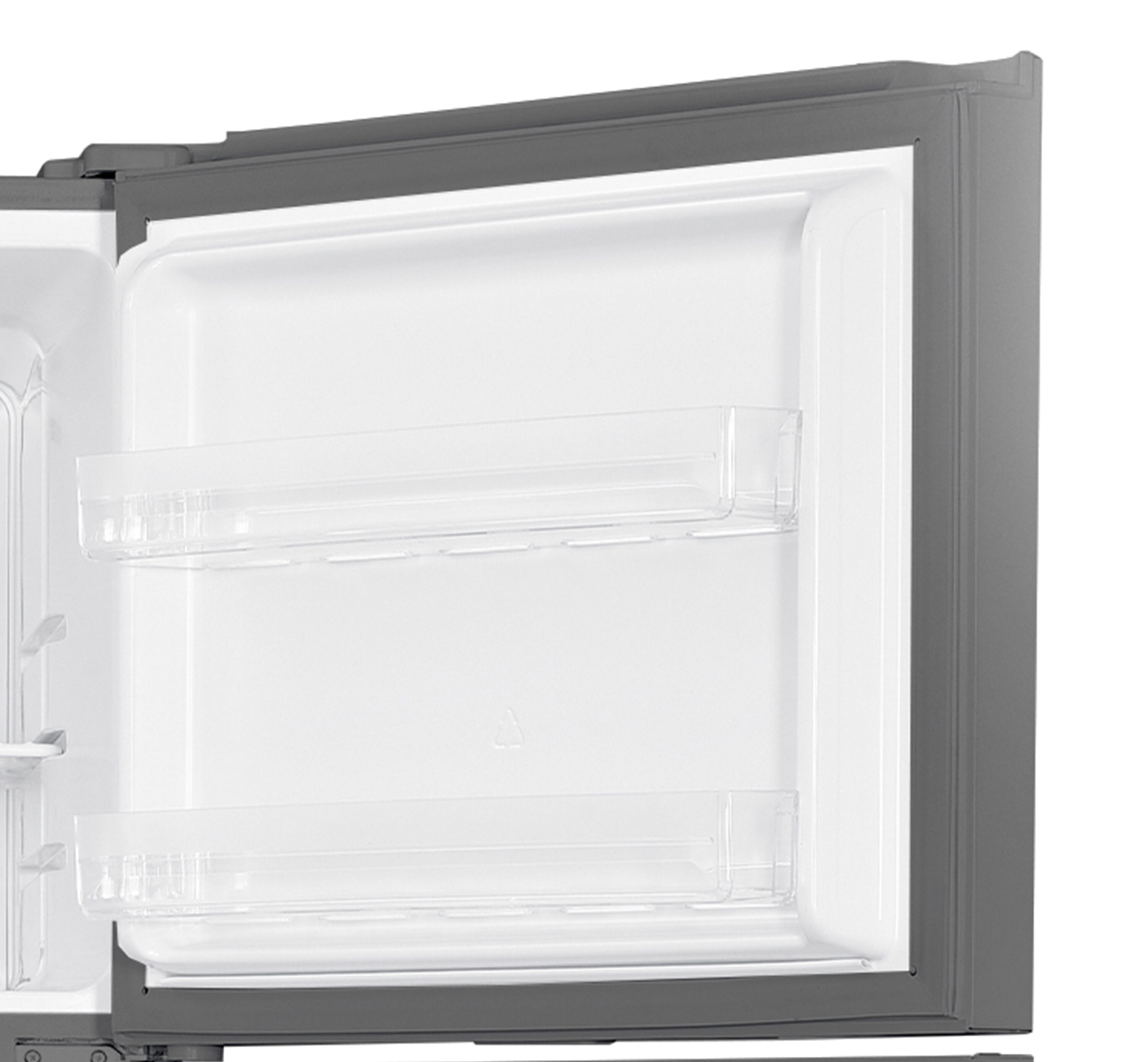 Refrigerador empotrado de acero inoxidable de 17 pies cúbicos con congelador superior y profundidad de mostrador Impecca