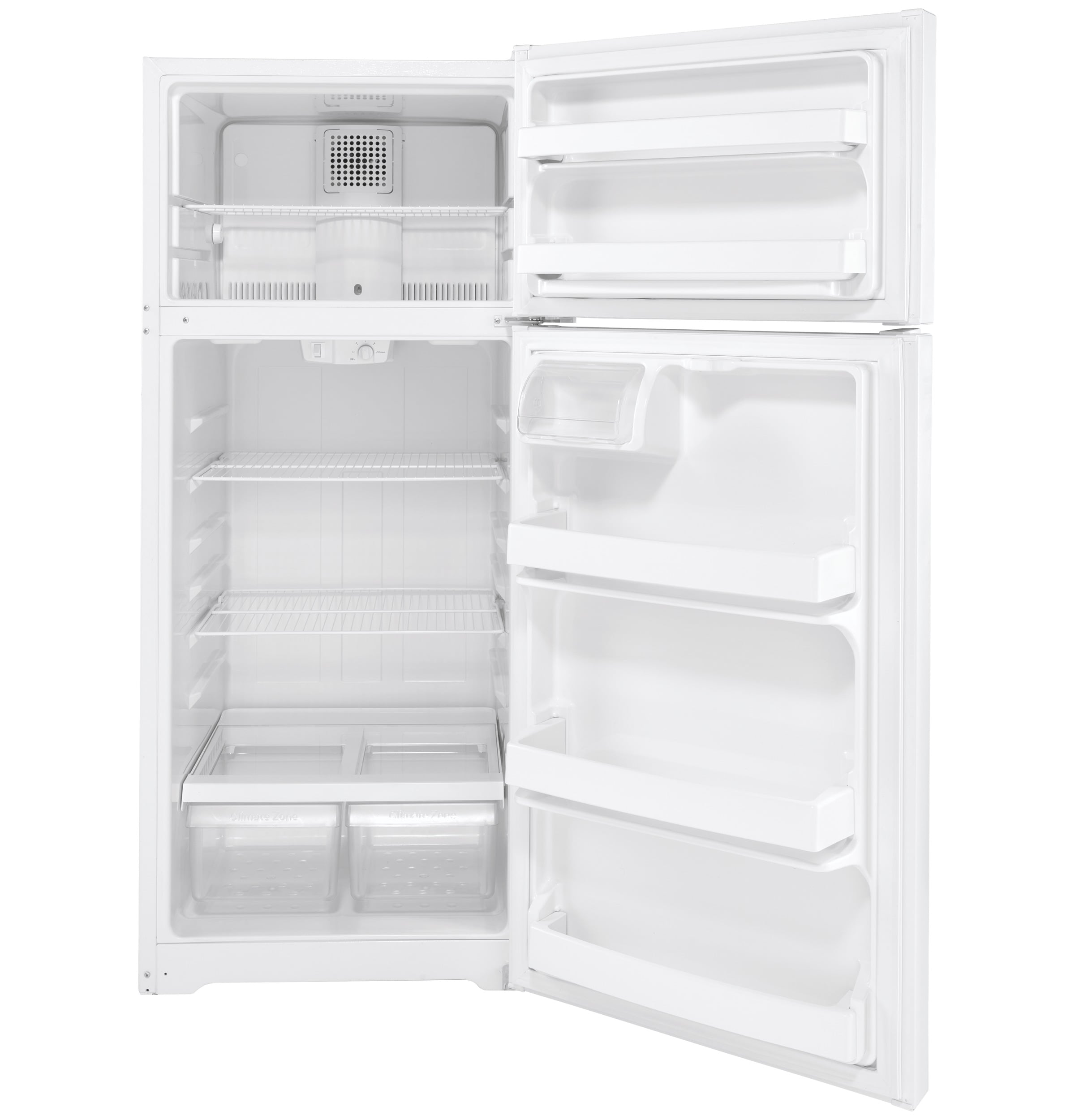 Refrigerador congelador superior de 17.5 pies cúbicos (Blanco)