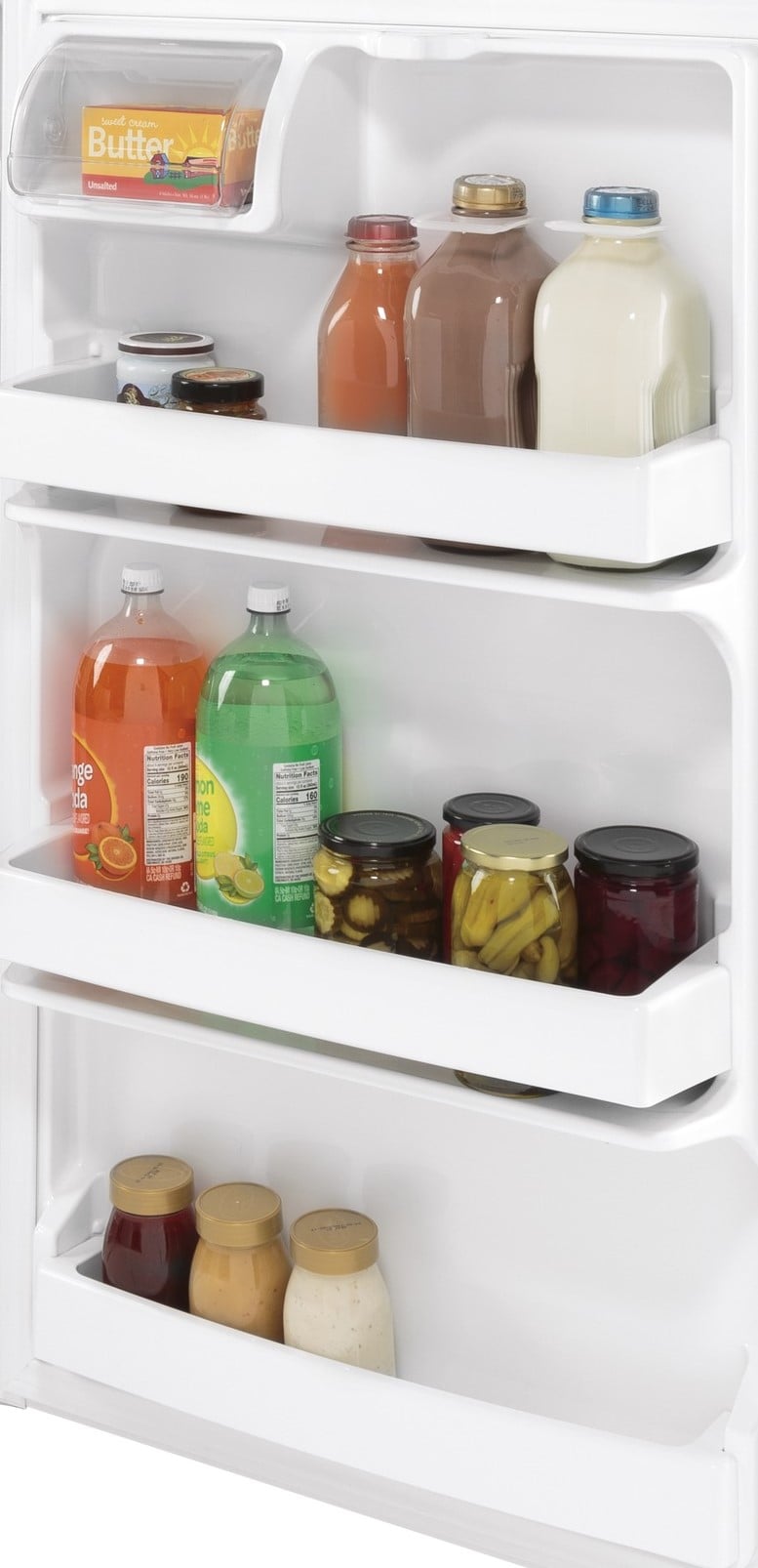 Refrigerador congelador superior de 17.5 pies cúbicos (Blanco)