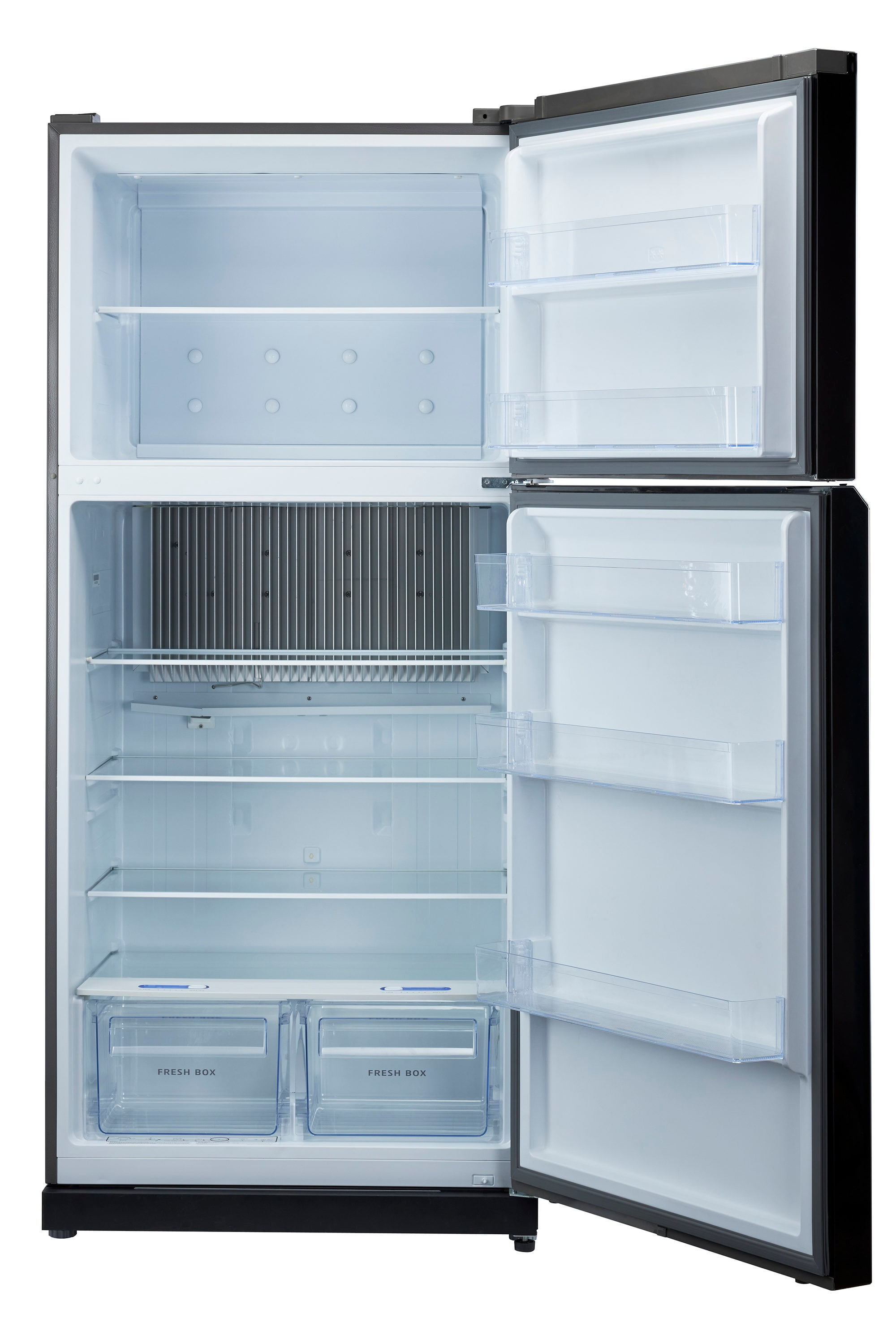 Refrigerador ÚNICO Off-Grid de 19 pies cúbicos con congelador superior (Negro) UGP-19C SM B