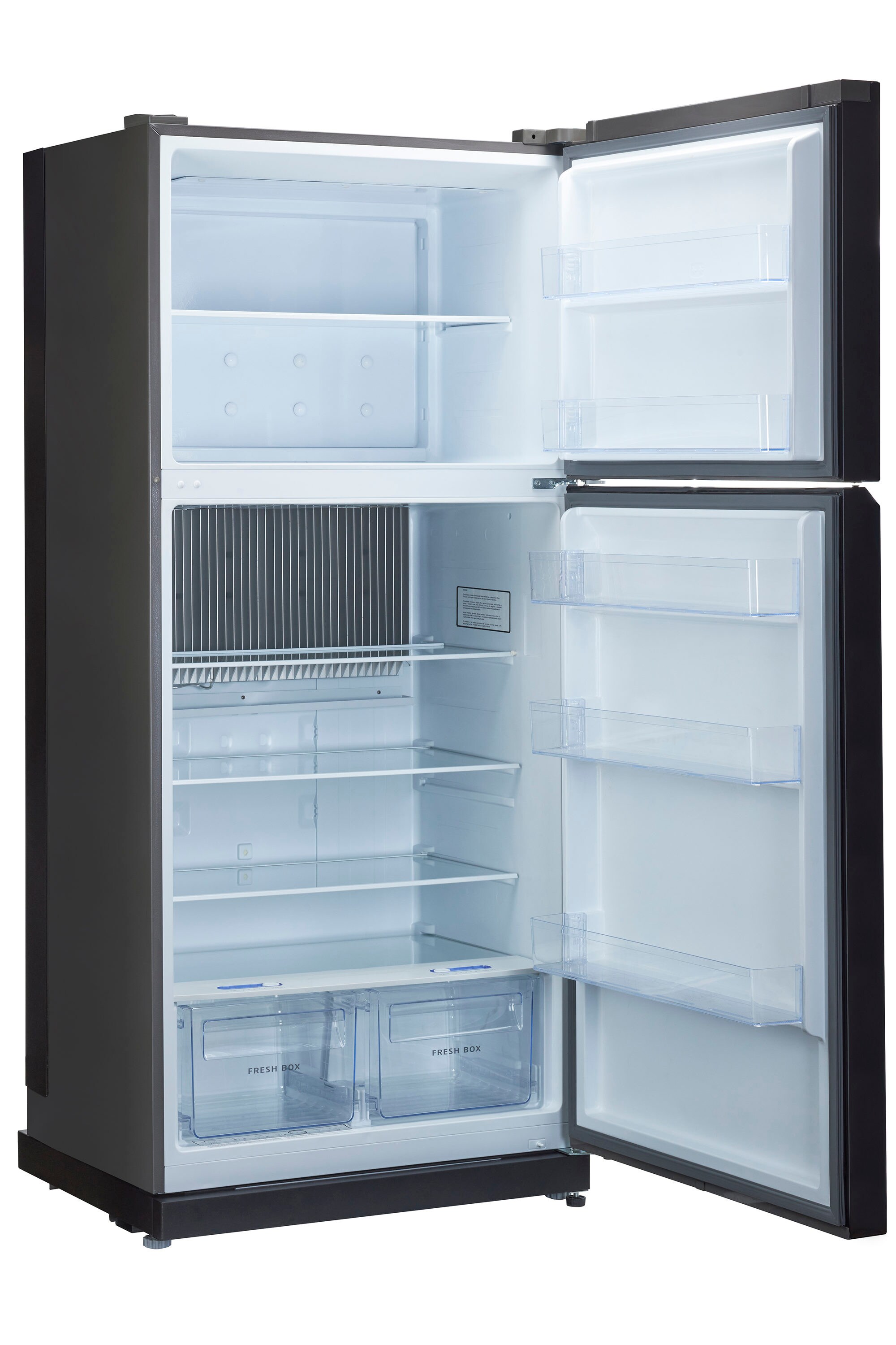 Refrigerador ÚNICO Off-Grid de 19 pies cúbicos con congelador superior (Negro) UGP-19C SM B