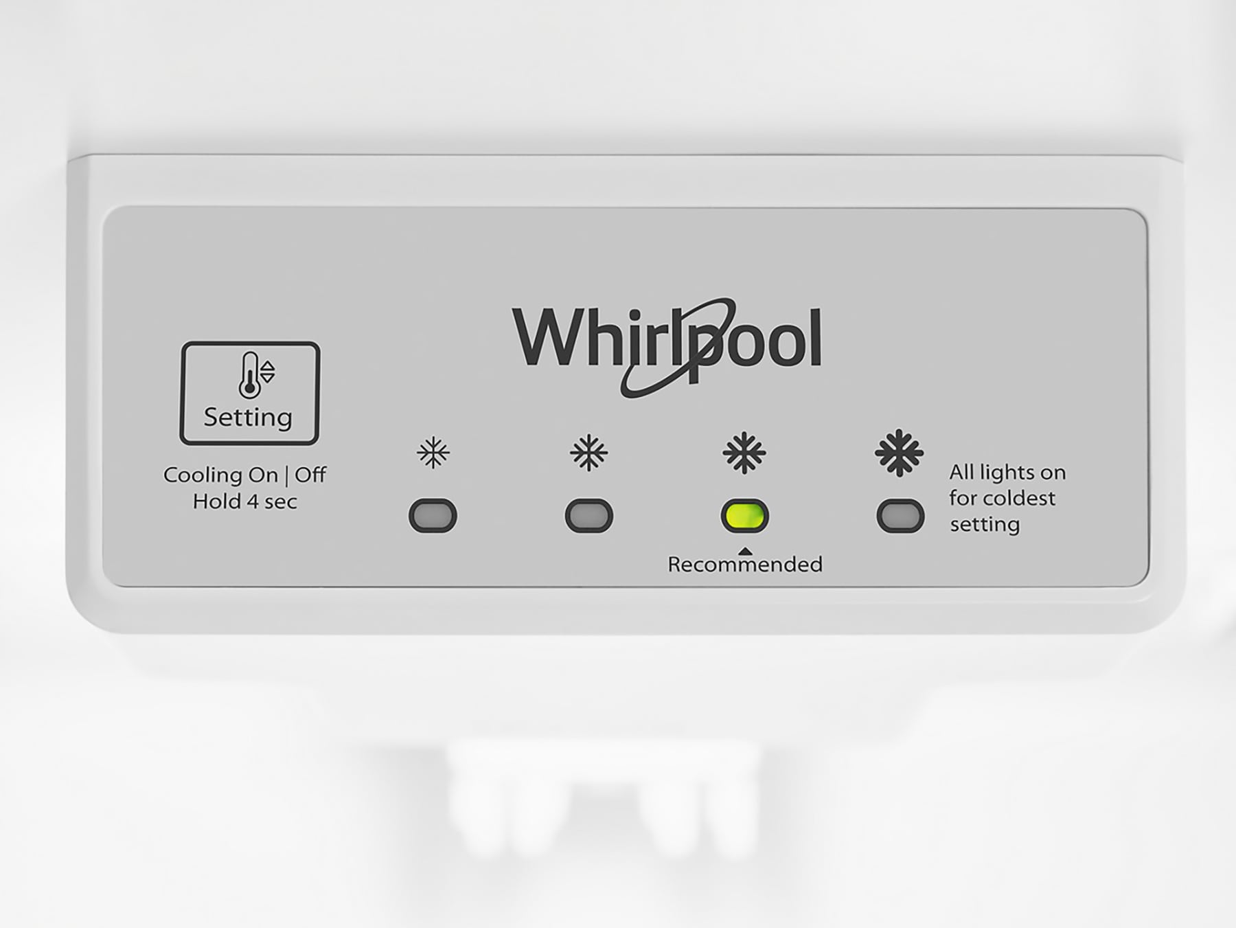 Refrigerador Whirlpool de 16.3 pies cúbicos con congelador superior (blanco) WRTX5028PW