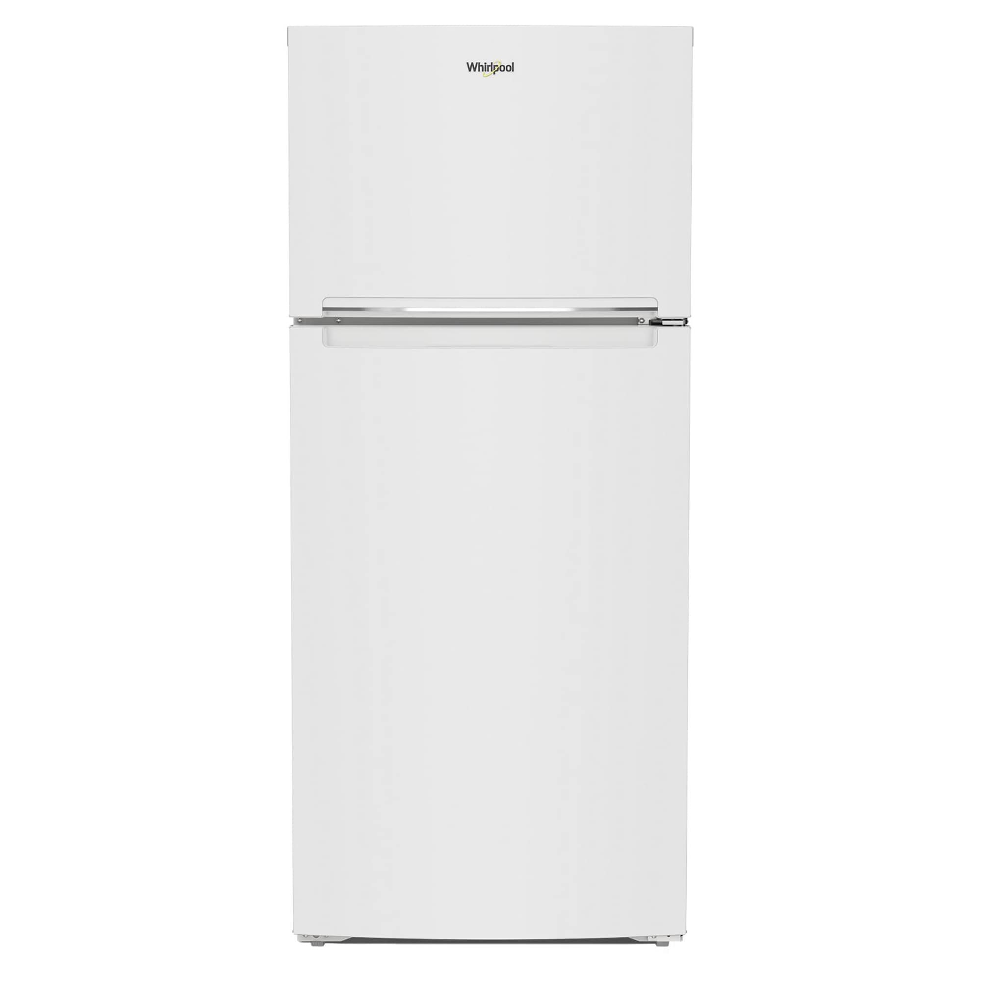 Refrigerador Whirlpool de 16.3 pies cúbicos con congelador superior (blanco) WRTX5028PW