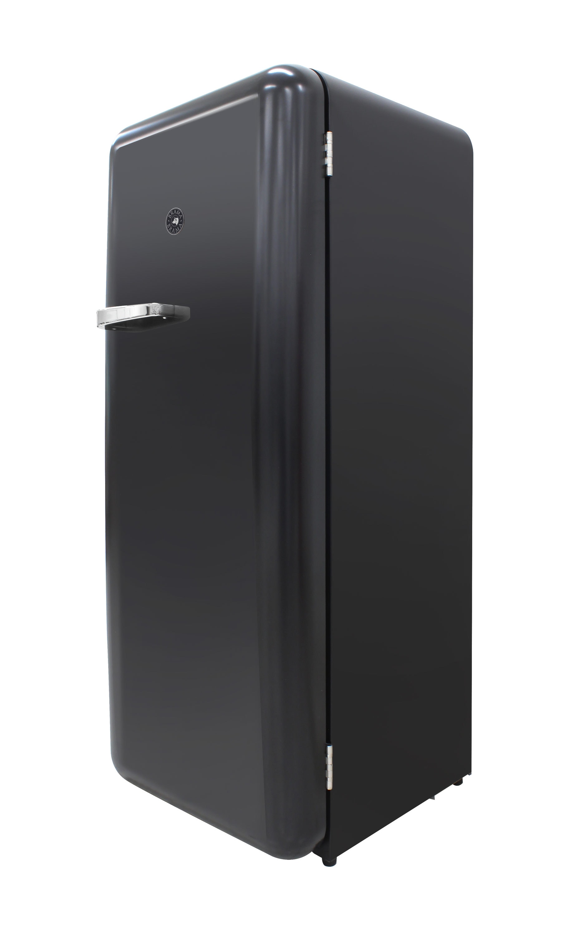 Refrigerador Brama de 9.9 pies cúbicos de Profundidad de mostrador con congelador superior (Negro) BR-RETRO-01-BLK