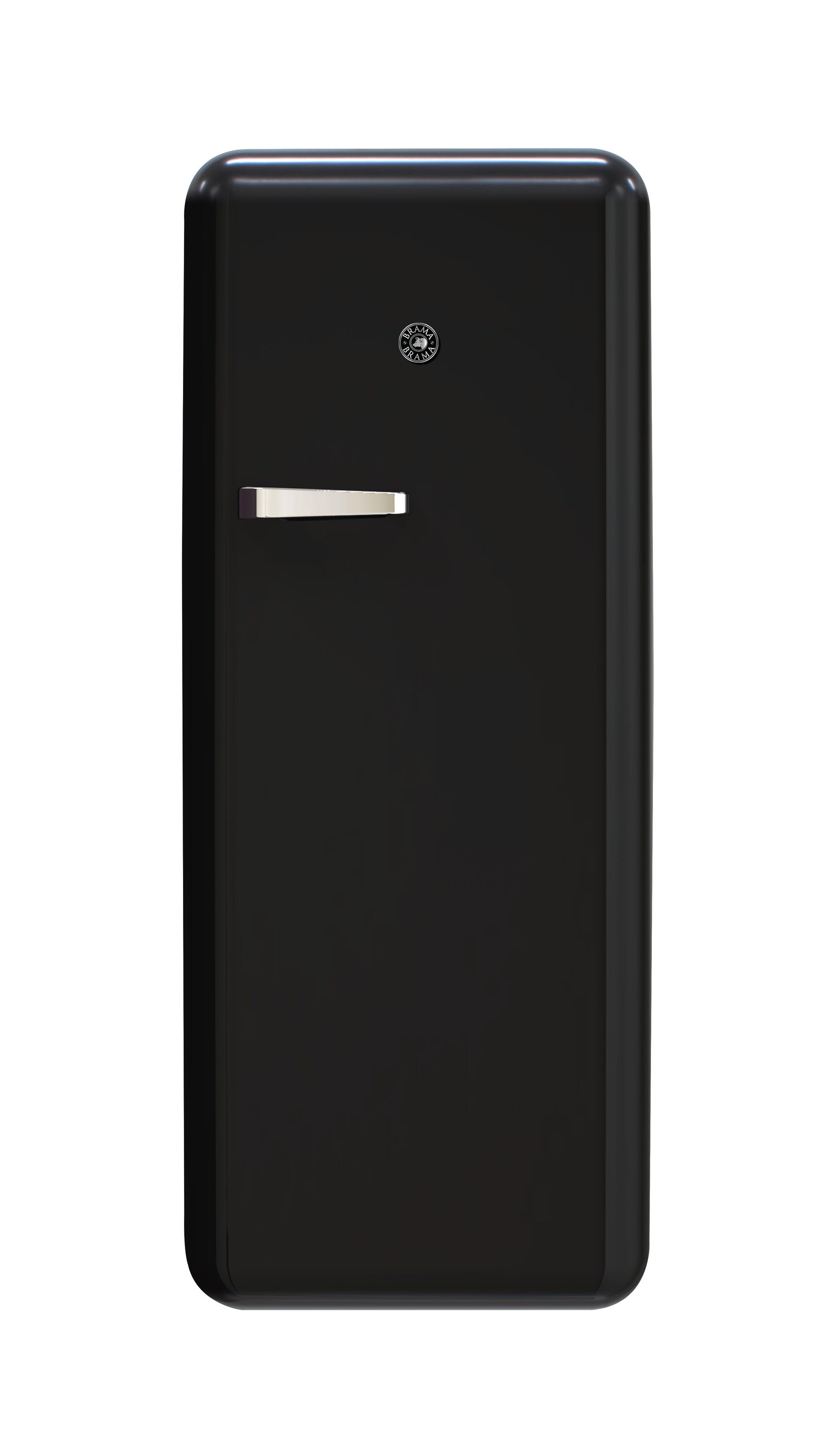 Refrigerador Brama de 9.9 pies cúbicos de Profundidad de mostrador con congelador superior (Negro) BR-RETRO-01-BLK
