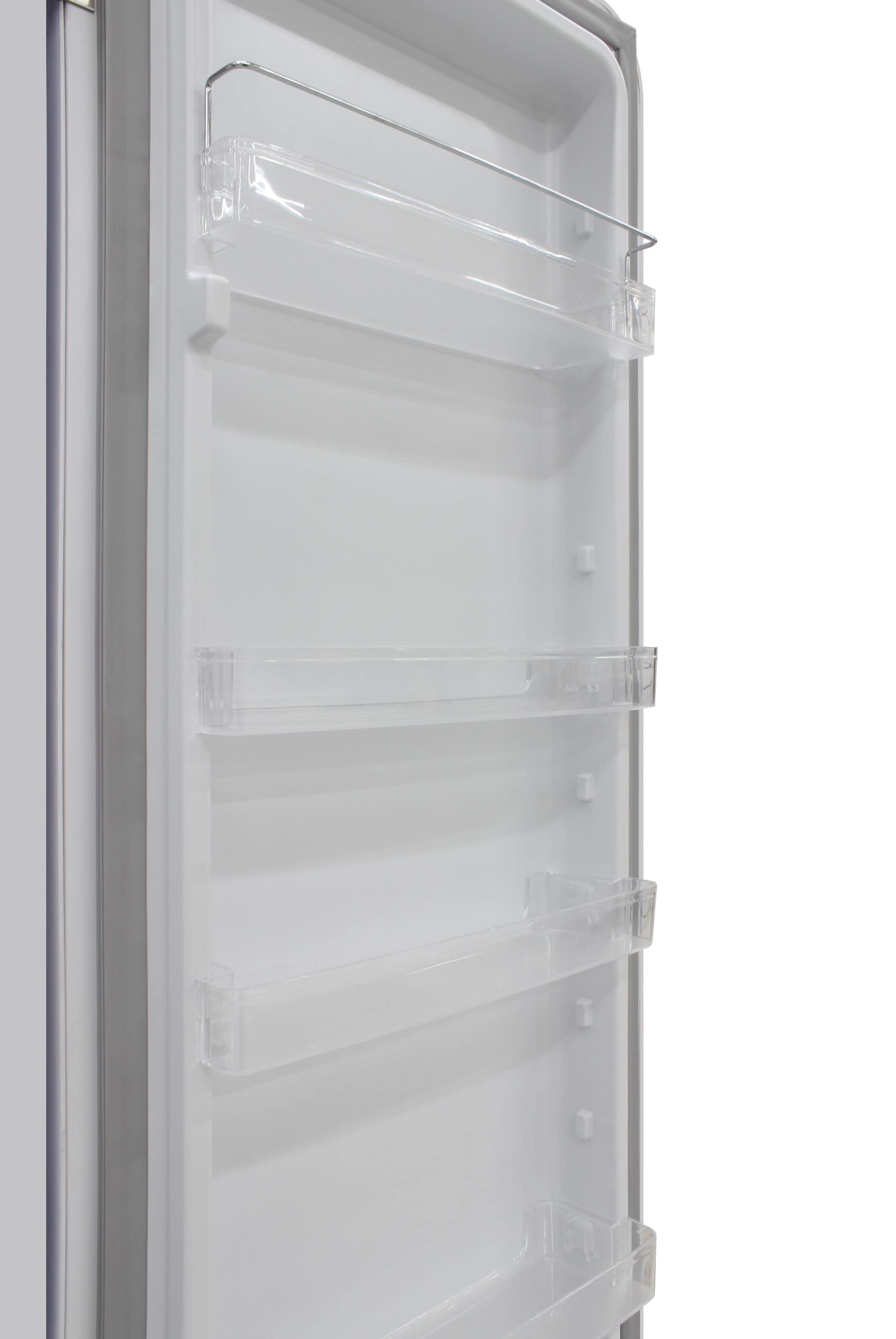 Refrigerador retro de puerta superior y profundidad de mostrador de 9.9 pies cúbicos (Blanco)