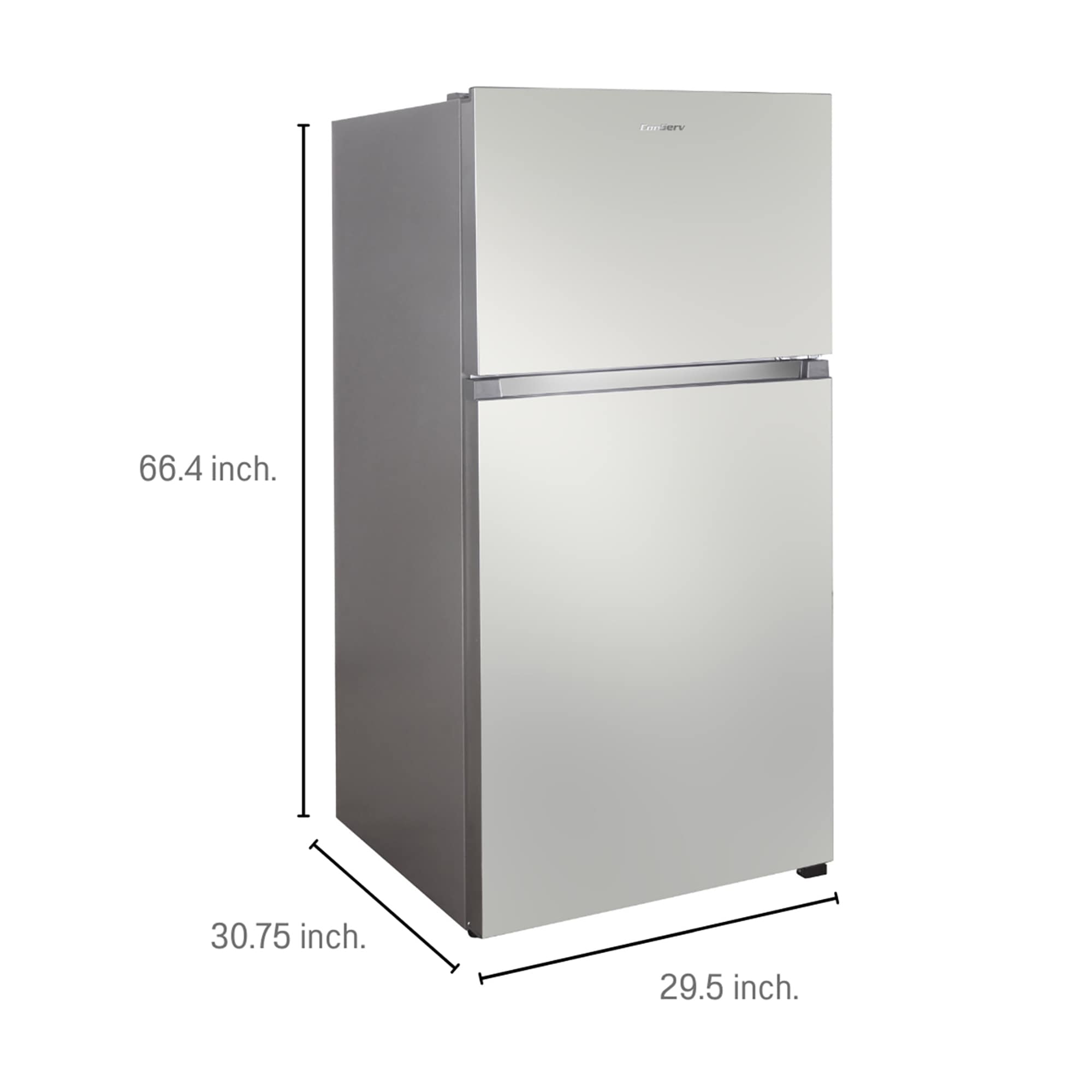 Refrigerador de Puerta Reversible con Fabricador de Hielo Integrado de 18 pies cúbicos con Congelador Superior y Certificado ENERGY STAR