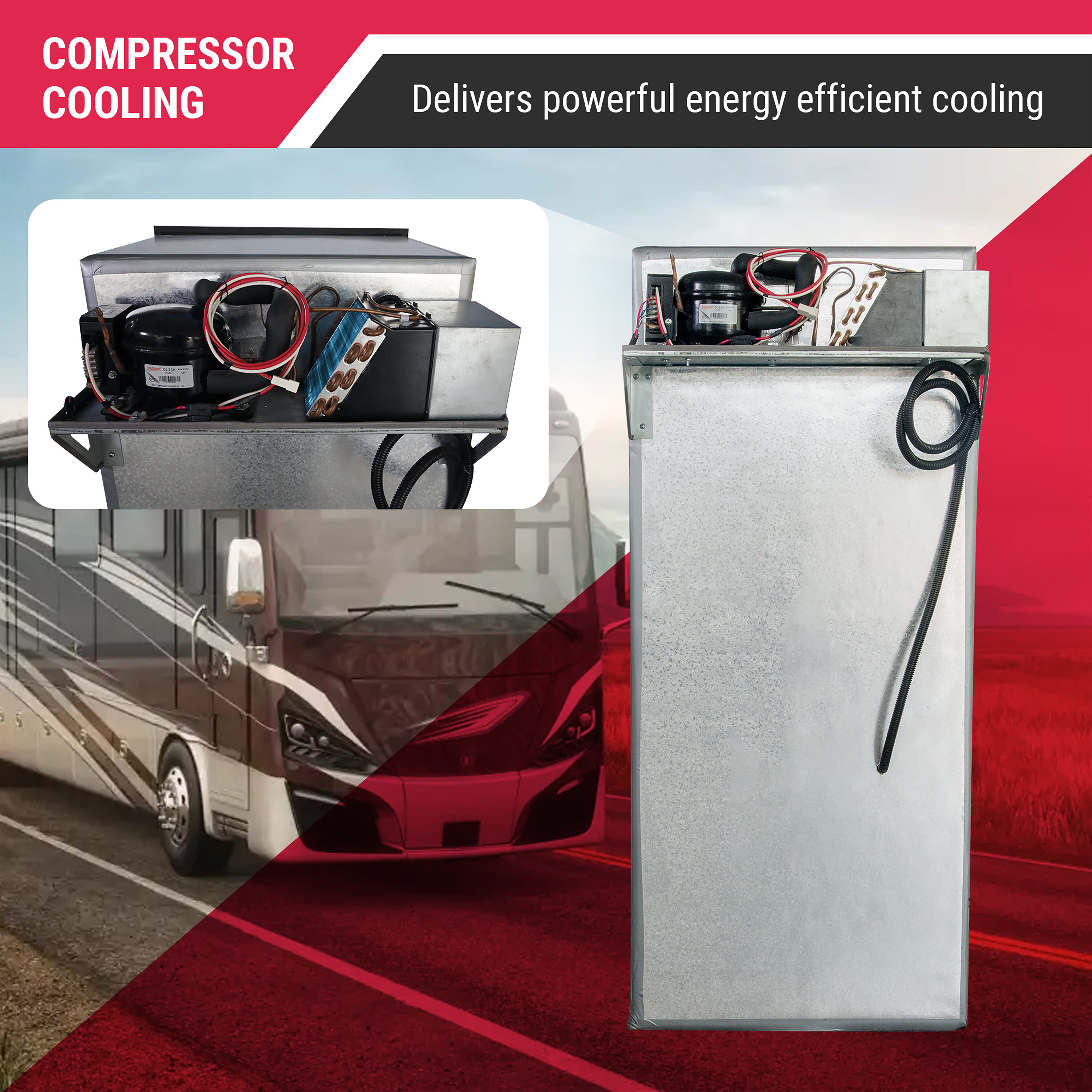 Refrigerador empotrado de acero inoxidable de 10 pies cúbicos de profundidad de mostrador con congelador superior Equator Advanced Appliances RF 1012 DC S