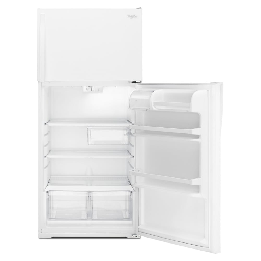 Refrigerador con congelador superior de 14.3 pies cúbicos (Blanco) Whirlpool WRT314TFDW