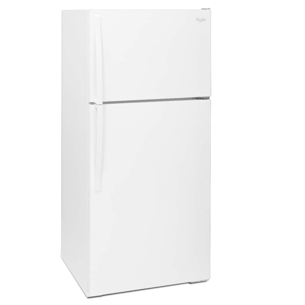 Refrigerador con congelador superior de 14.3 pies cúbicos (Blanco) Whirlpool WRT314TFDW
