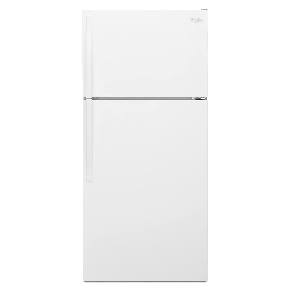 Refrigerador con congelador superior de 14.3 pies cúbicos (Blanco) Whirlpool WRT314TFDW