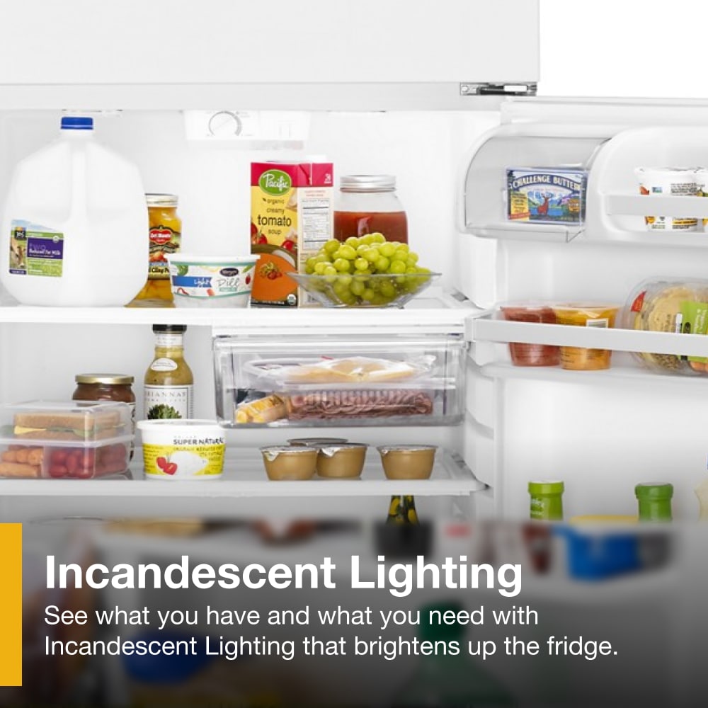 Refrigerador con congelador superior de 14.3 pies cúbicos (Blanco) Whirlpool WRT314TFDW