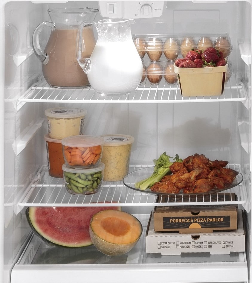 Refrigerador congelador superior de 15.6 pies cúbicos (Negro)