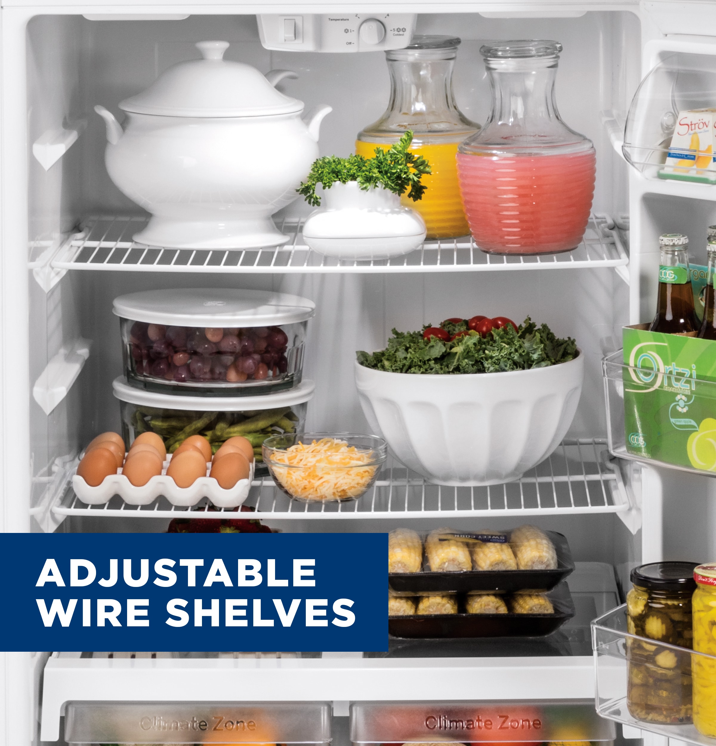 Refrigerador congelador superior de 15.6 pies cúbicos (Negro)