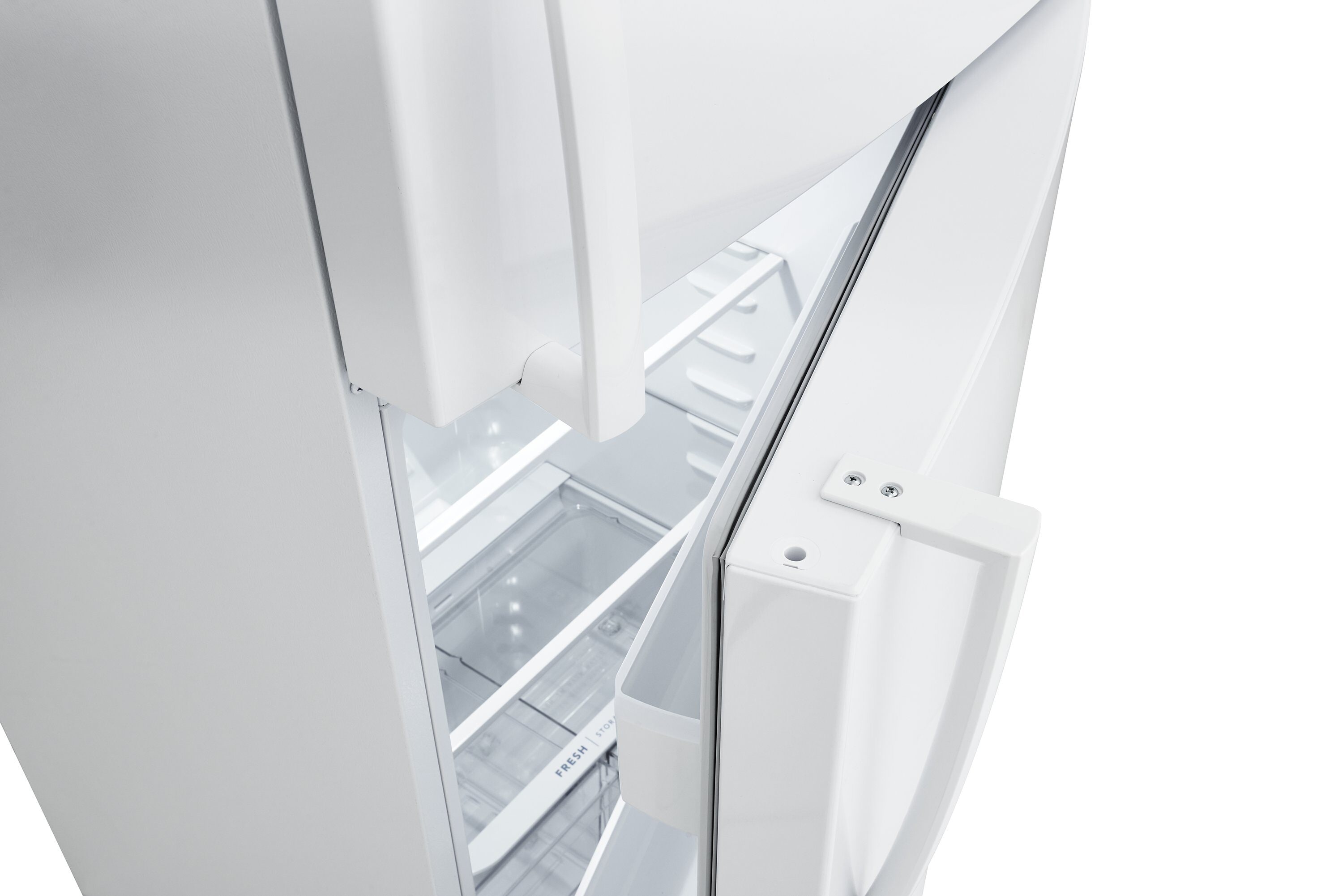 Refrigerador con congelador superior de 20 pies cúbicos (Blanco) listo para garaje y certificado ENERGY STAR FFHT2022AW de Frigidaire