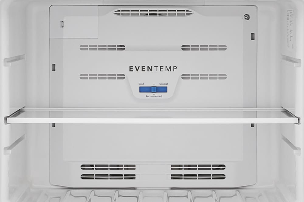 Refrigerador con congelador superior de 20 pies cúbicos (Blanco) listo para garaje y certificado ENERGY STAR FFHT2022AW de Frigidaire