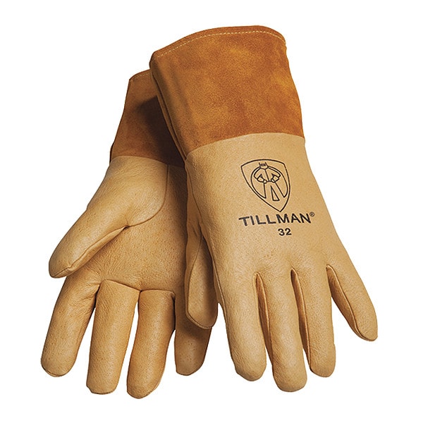 Guantes de soldadura MIG Tillman, palma de piel de cerdo, L, par - 32L