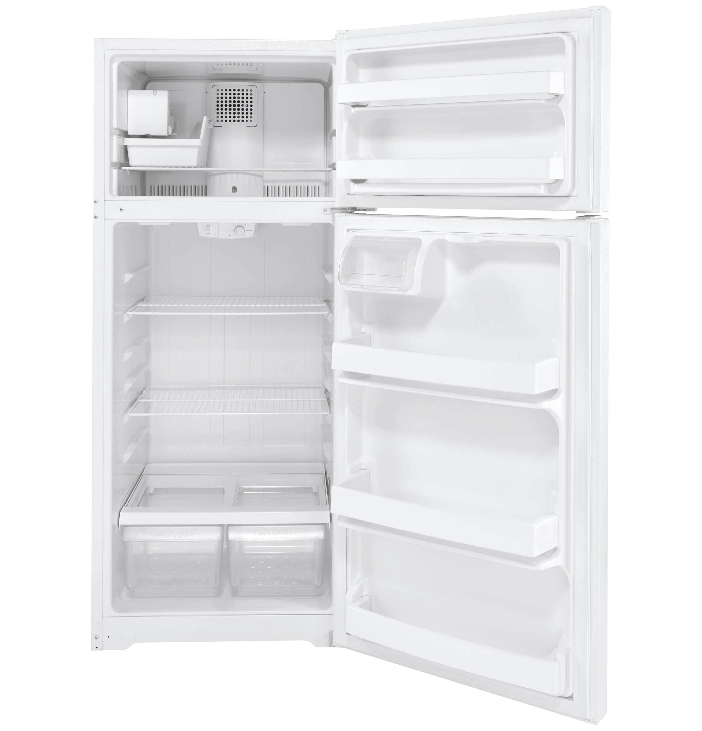 Refrigerador con congelador superior de 17.5 pies cúbicos con fabricador de hielo (blanco) certificado ENERGY STAR