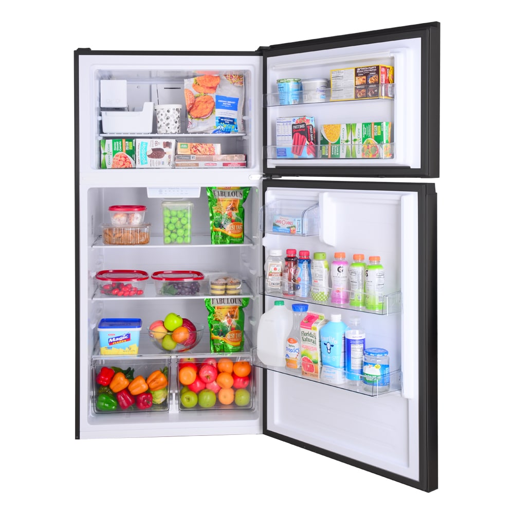 Refrigerador con congelador superior de 18.1 pies cúbicos y fabricador de hielo (Negro) Certificado ENERGY STAR 4672319 de Kenmore