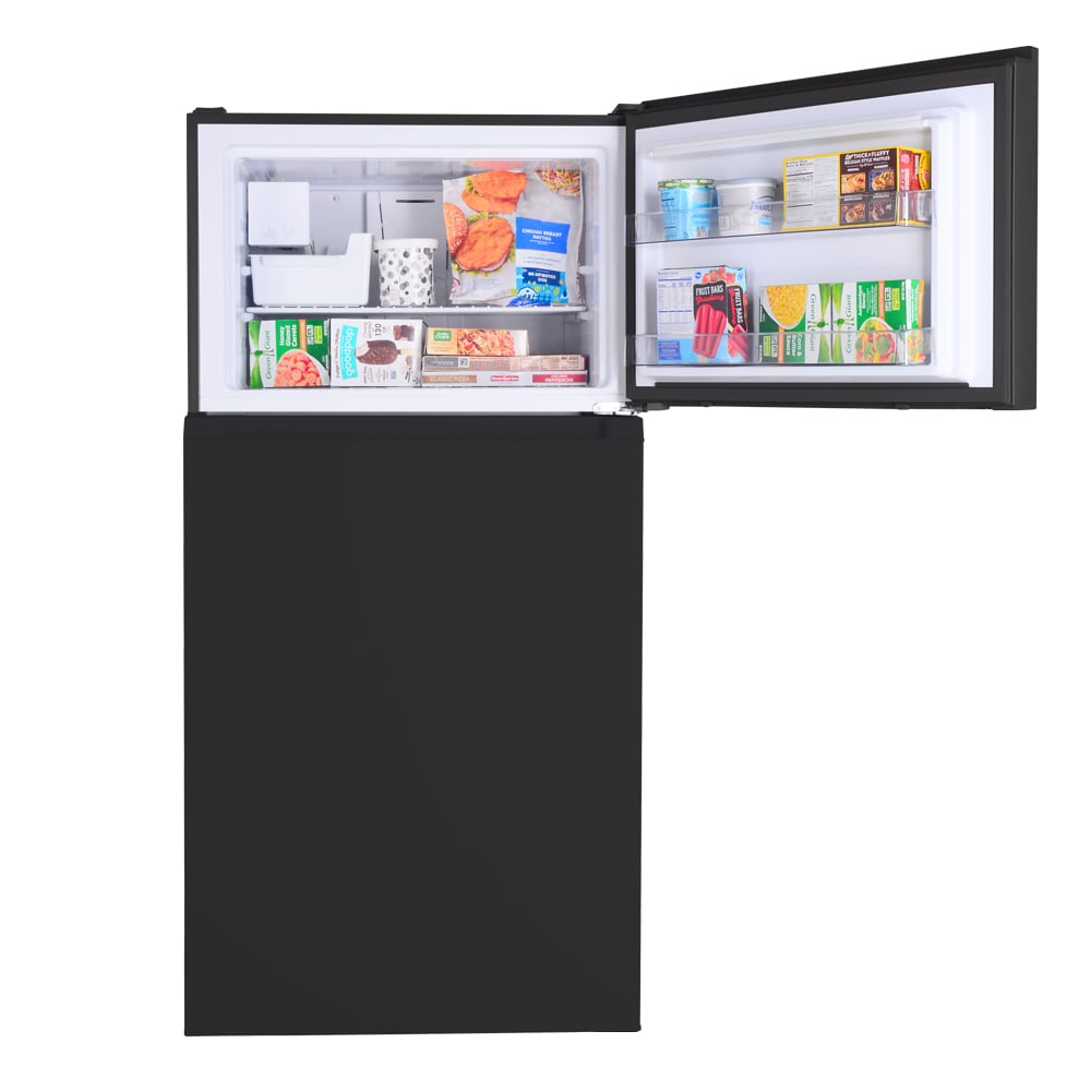 Refrigerador con congelador superior de 18.1 pies cúbicos y fabricador de hielo (Negro) Certificado ENERGY STAR 4672319 de Kenmore