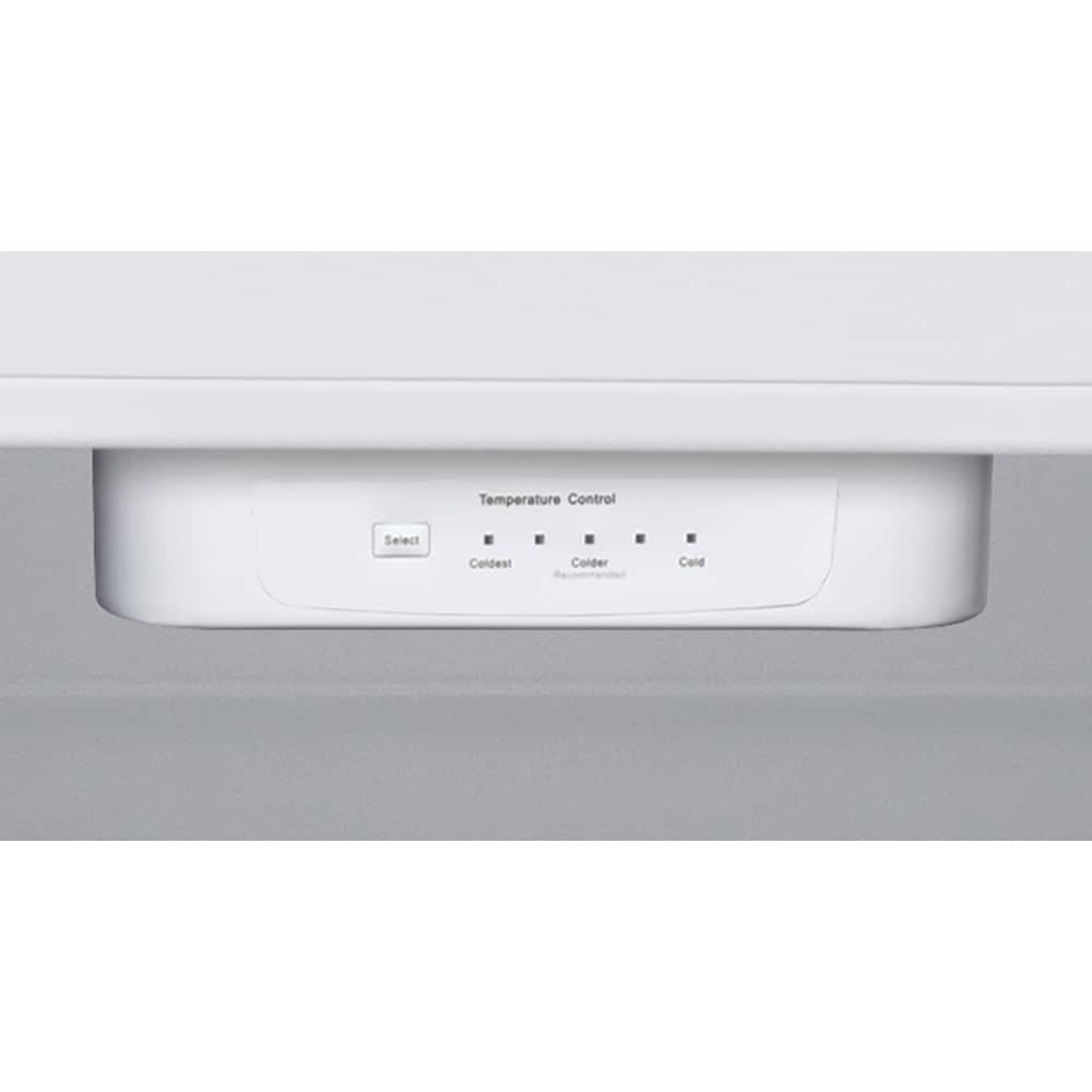 Refrigerador GE de 11.6 pies cúbicos con congelador en la parte superior y profundidad de mostrador (blanco) Certificado ENERGY STAR