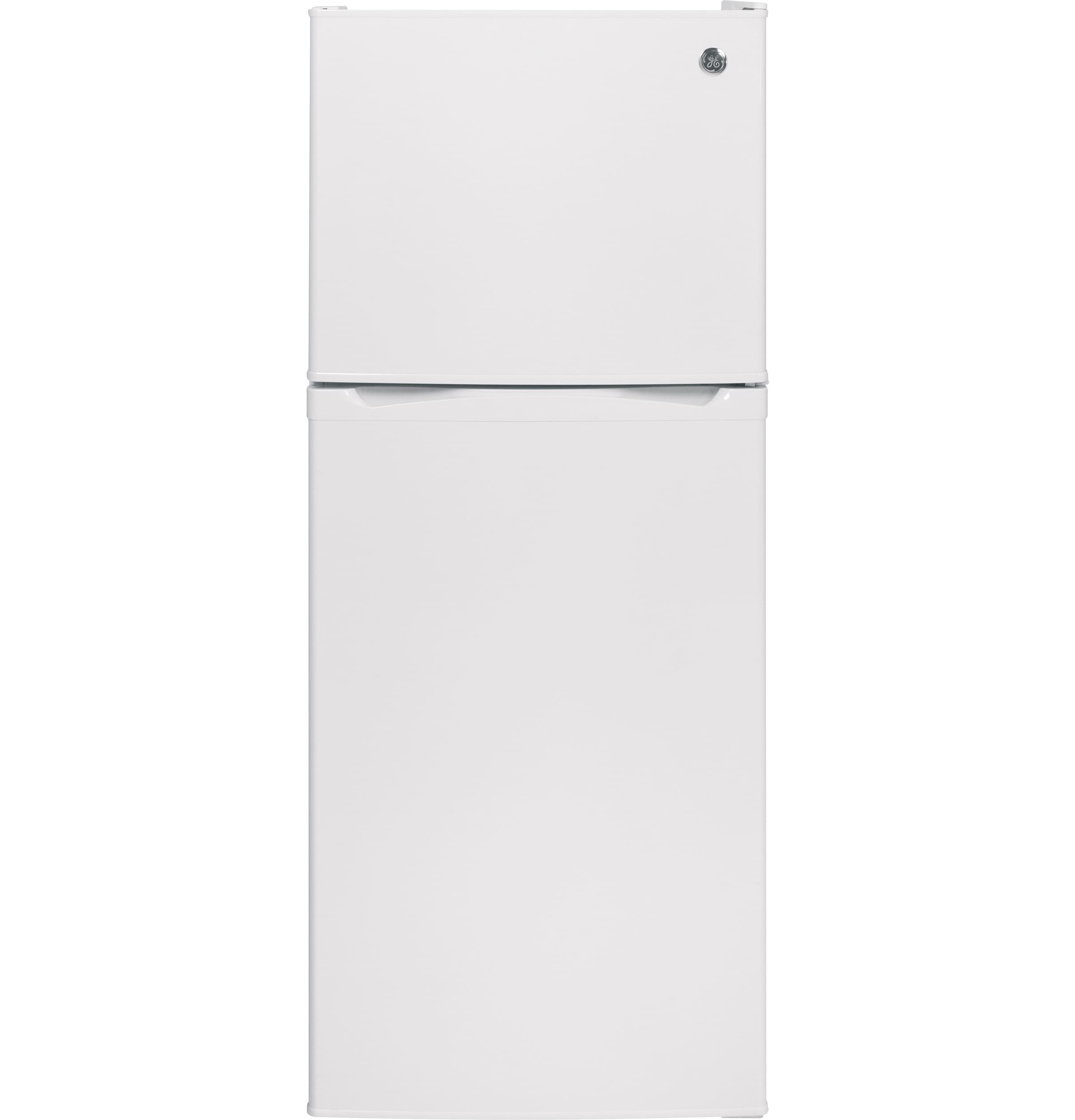 Refrigerador GE de 11.6 pies cúbicos con congelador en la parte superior y profundidad de mostrador (blanco) Certificado ENERGY STAR