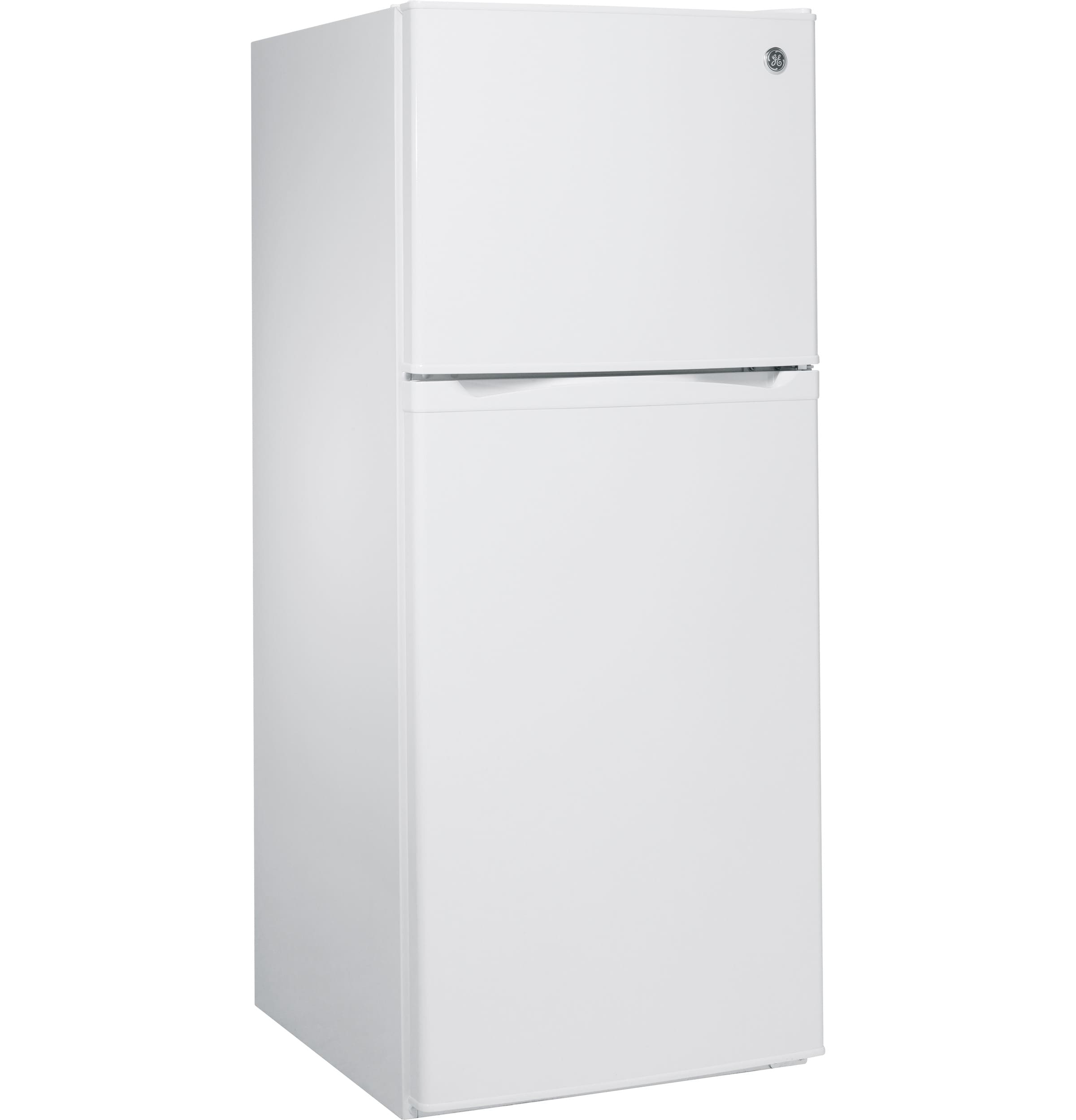 Refrigerador GE de 11.6 pies cúbicos con congelador en la parte superior y profundidad de mostrador (blanco) Certificado ENERGY STAR